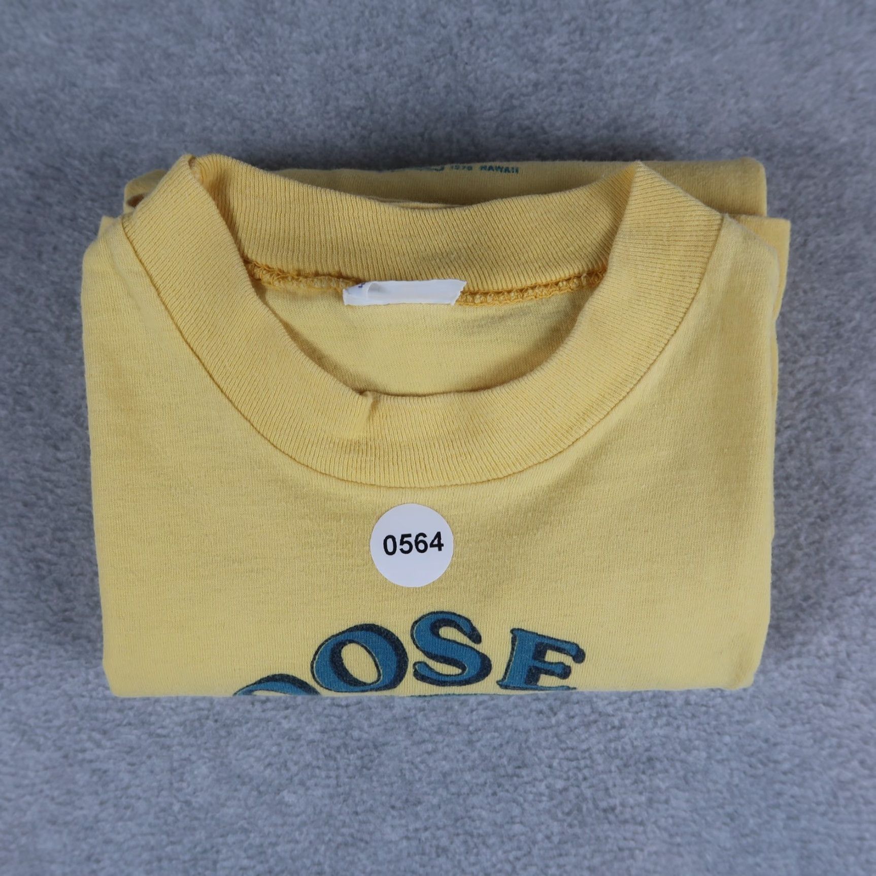 Vintage VINTAGE Crazy Shirts T-Shirt Shirt Hawaii 1970s 70s XL Yellow Mens Short Sleeve Crew Neck Graphic Print Bike Art Size US XL / EU 56 / 4 - 7 Thumbnail