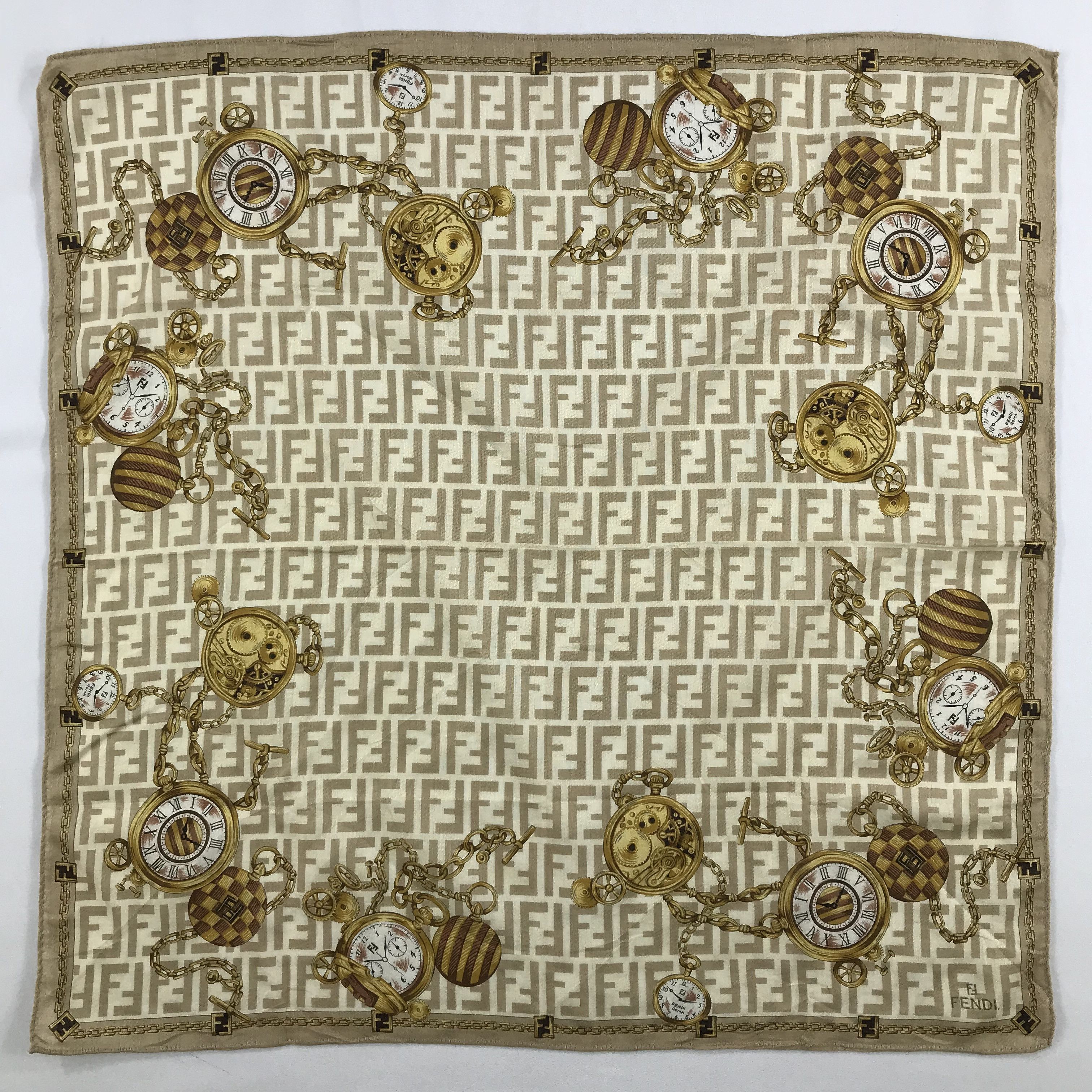 Vintage Vintage Fendi Bandana / Handkerchief / Neckerchief - S2746A Size ONE SIZE - 1 Thumbnail