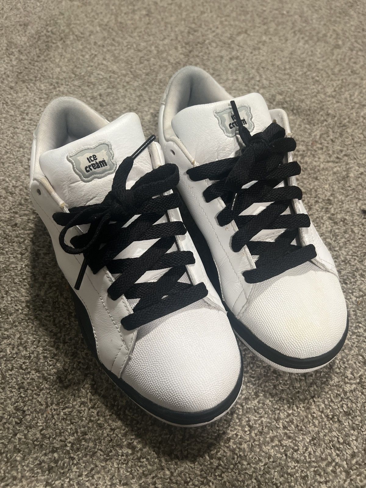 image of Icecream x Vintage Ice Cream Flip 2 Skate Shoes Size 8 in Black/White, Men's