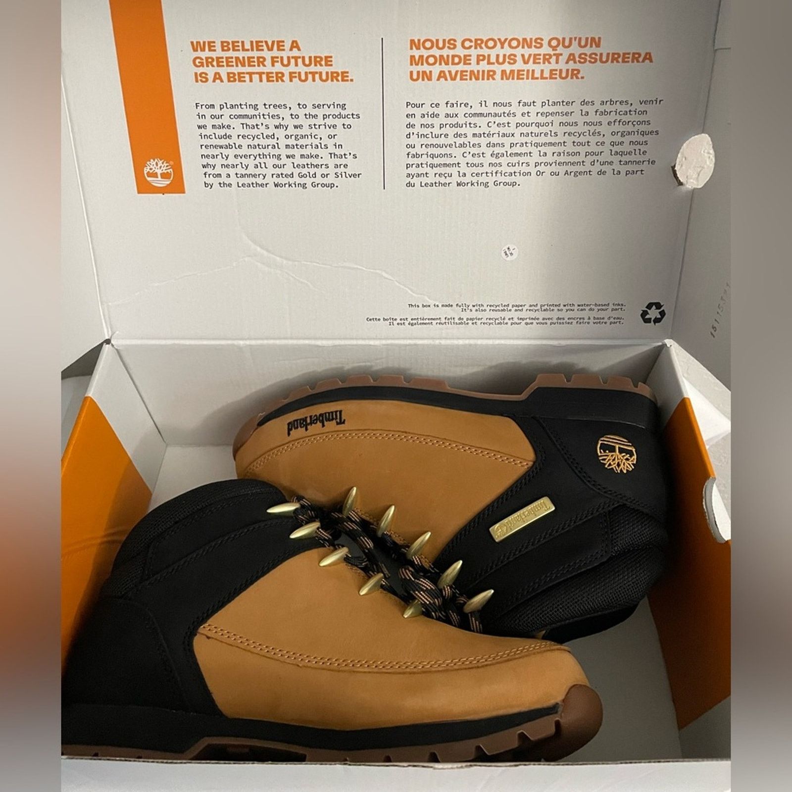 Timberland Timberland Euro Sprint Mid Lace Hiking Boot Nubuck Men 8 Size US 8 / EU 41 - 11 Thumbnail