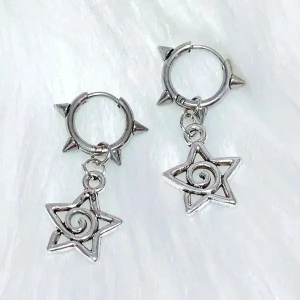 Japanese Brand Cute Star Swirl Earring Size ONE SIZE - 1 Thumbnail