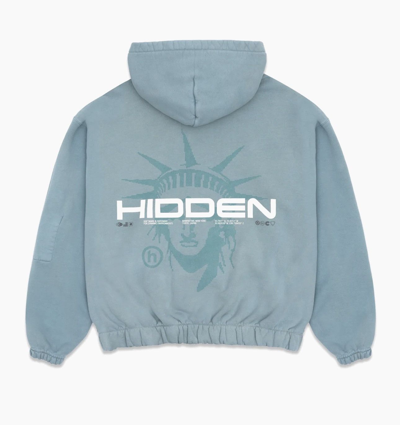 HIDDEN Hidden NY Liberty Zip Reversible Hoodie Size US M / EU 48-50 / 2 - 12 Thumbnail