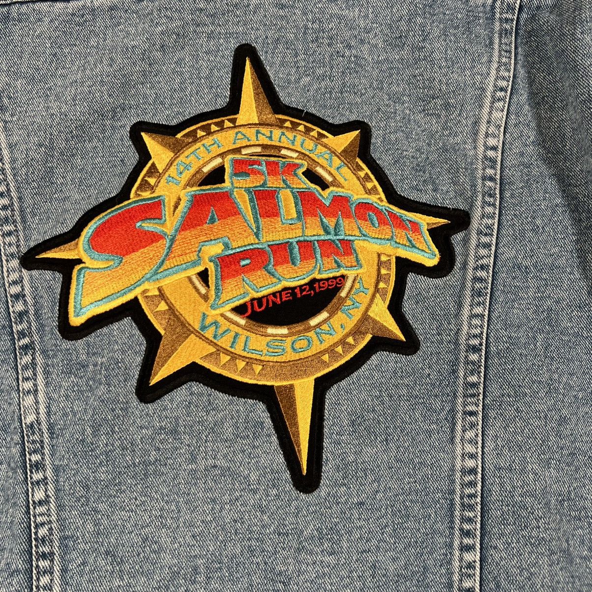 Other Vtg 5k Salmon Run Cyrk Clothing Denim Jean Jacket Trucker Size US S / EU 44-46 / 1 - 3 Thumbnail