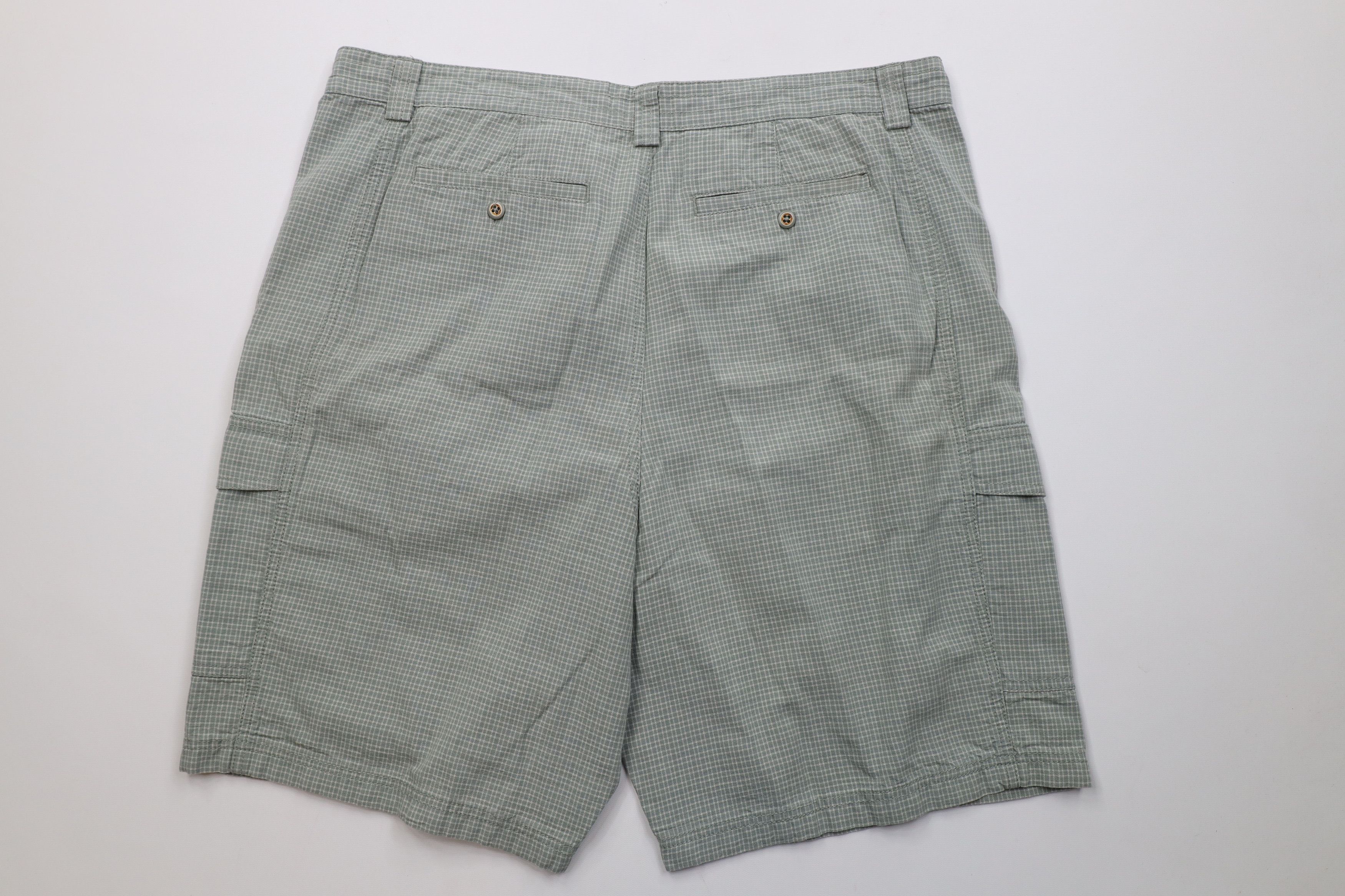 Tommy Bahama Vintage Tommy Bahama Relax Fit Cargo Shorts Green Plaid Size US 38 / EU 54 - 10 Thumbnail