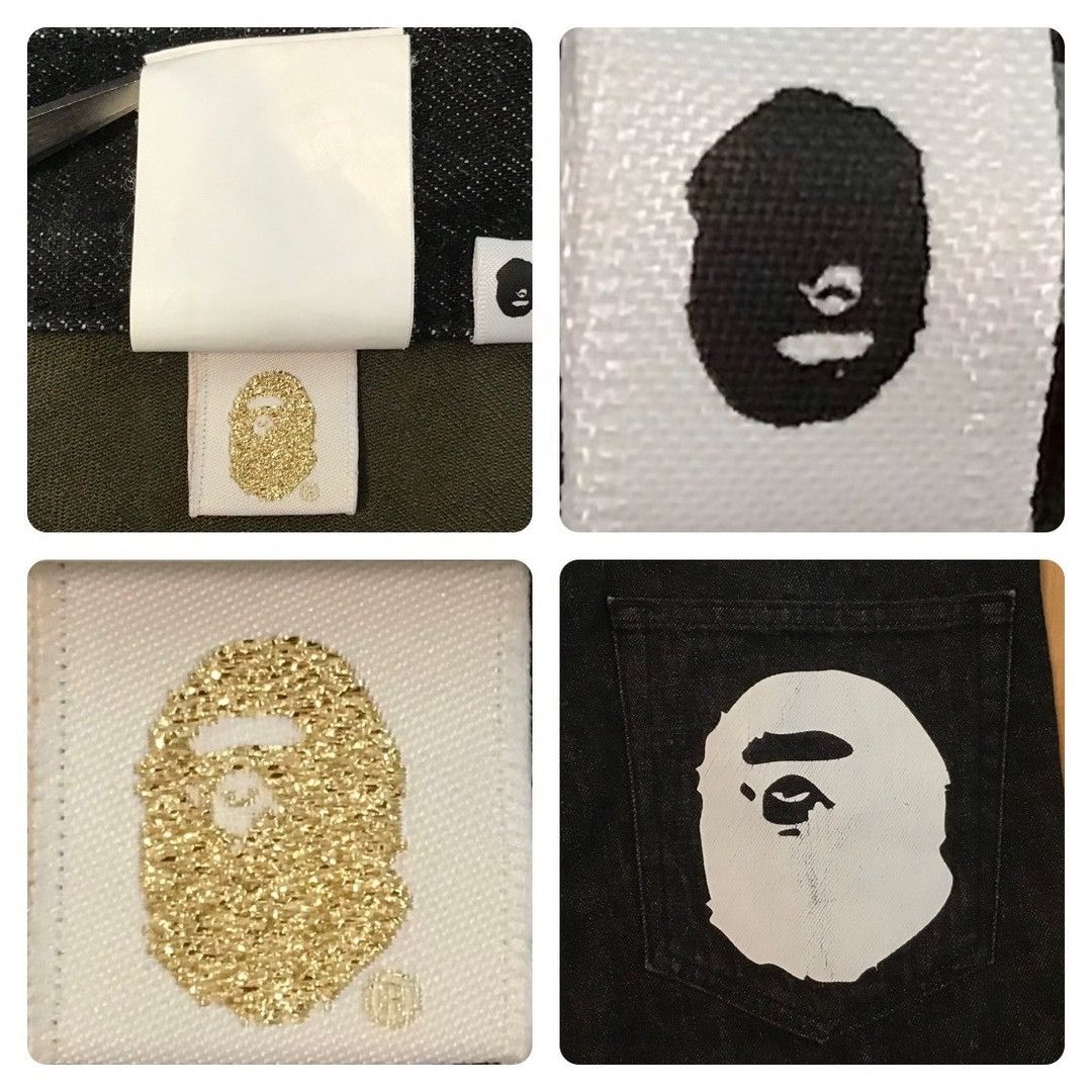 Bape BAPE APE HEAD Logo Slim Fit Black Denim Pants ★size S Size US 30 / EU 46 - 9 Thumbnail