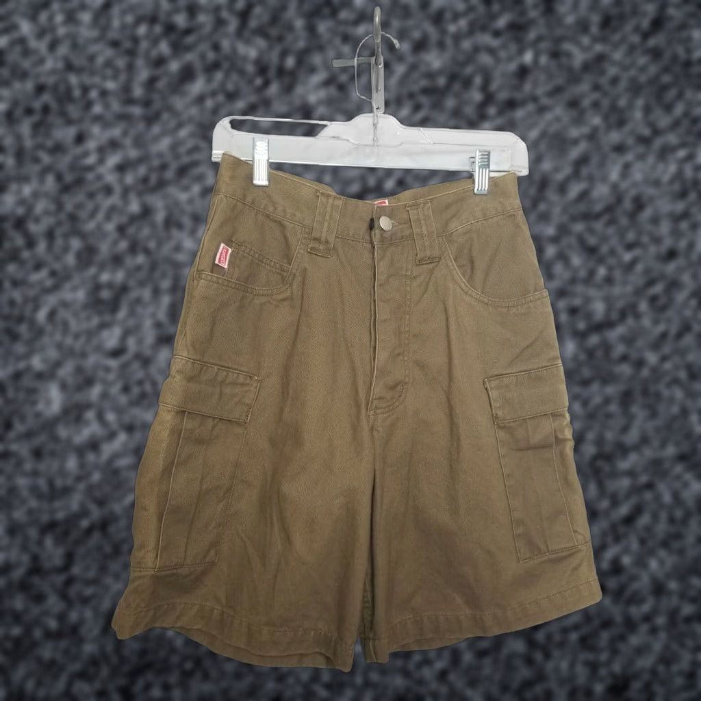 Olive Vintage Shorty’s Cargo Shorts Men 28 Olive Distressed Flat Front 90s Grunge Skate Surfboard BMX Mens Size US 28 / EU 44 - 1 Thumbnail