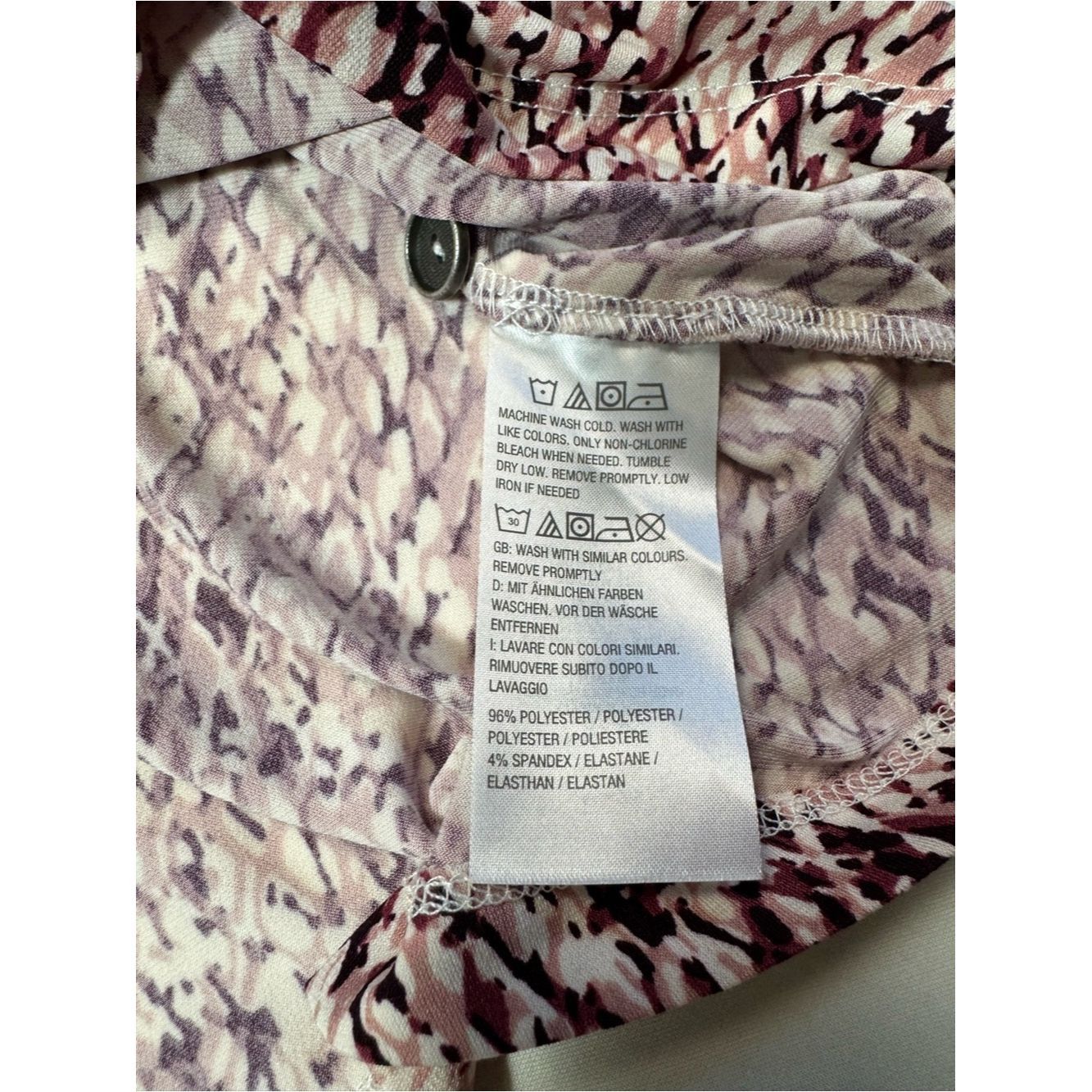 Other Susan Graver Animal Print Liquid Knit Button Front Peplum T Size XL / US 12-14 / IT 48-50 - 7 Thumbnail