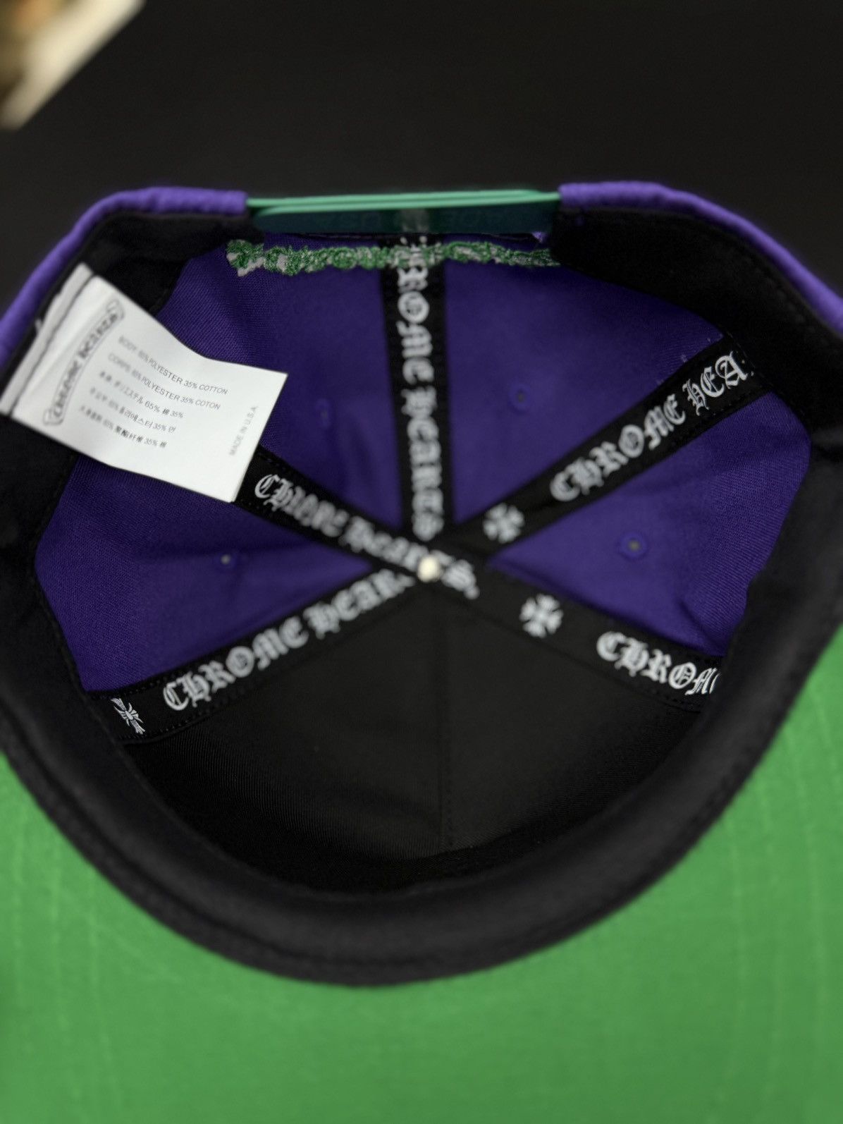 Chrome Hearts Chrome Hearts Purple/Green Logo SnapBack New Size ONE SIZE - 12 Thumbnail