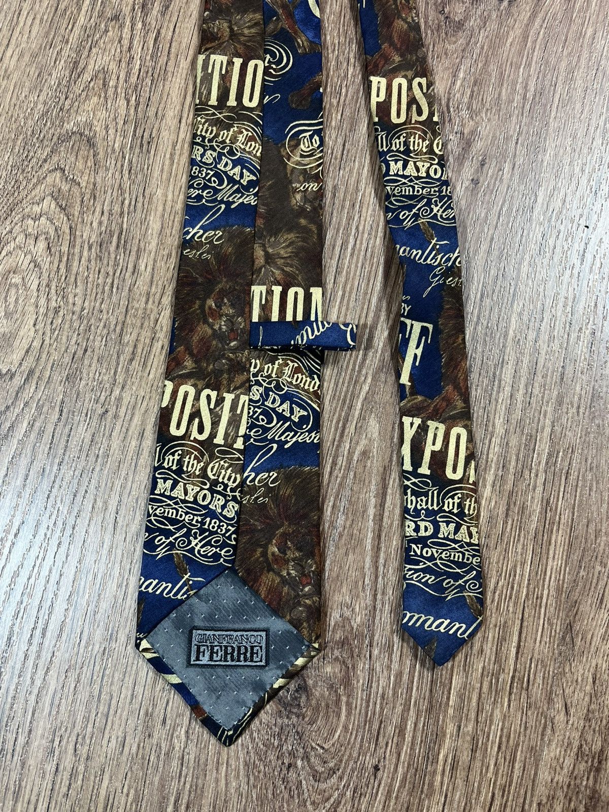 Gianfranco Ferre Vintage Gianfranco Ferre Tie Very Rare Size ONE SIZE - 4 Thumbnail