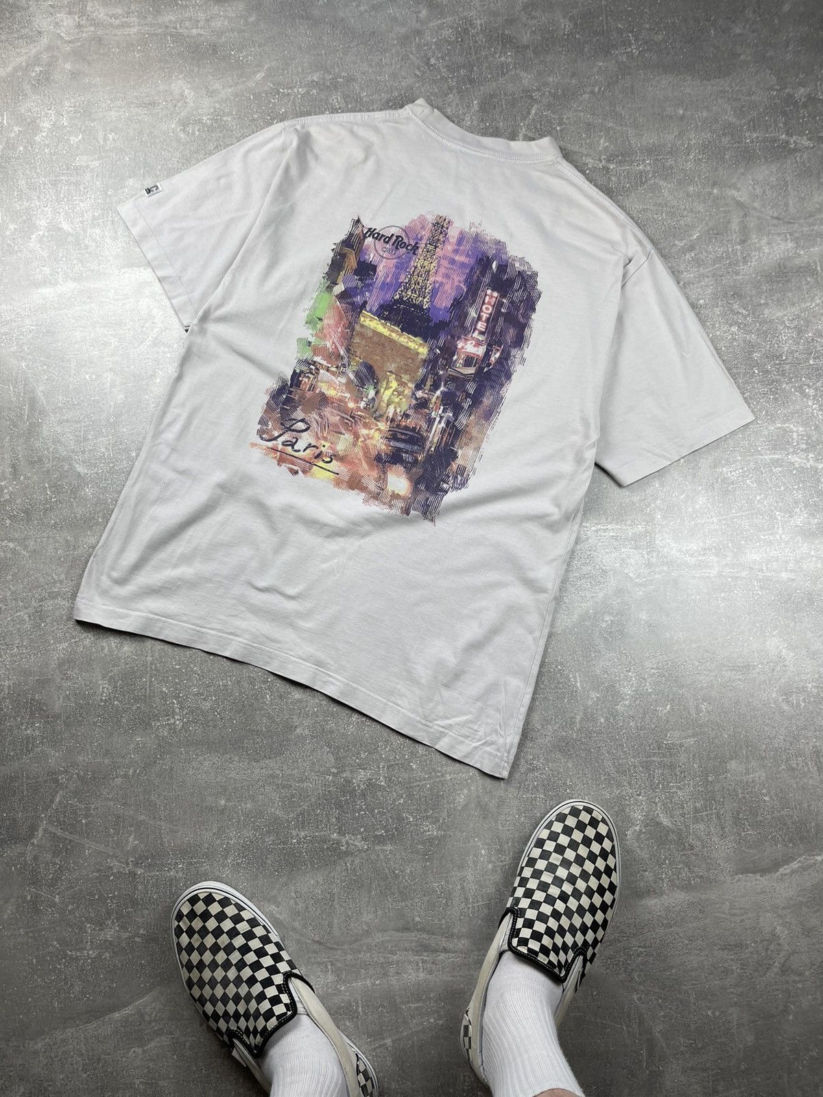 Hard Rock Cafe × Vintage Hard Rock Paris Archive Vintage 90s Rare Big Back Logo 1996 Size US L / EU 52-54 / 3 - 6 Thumbnail