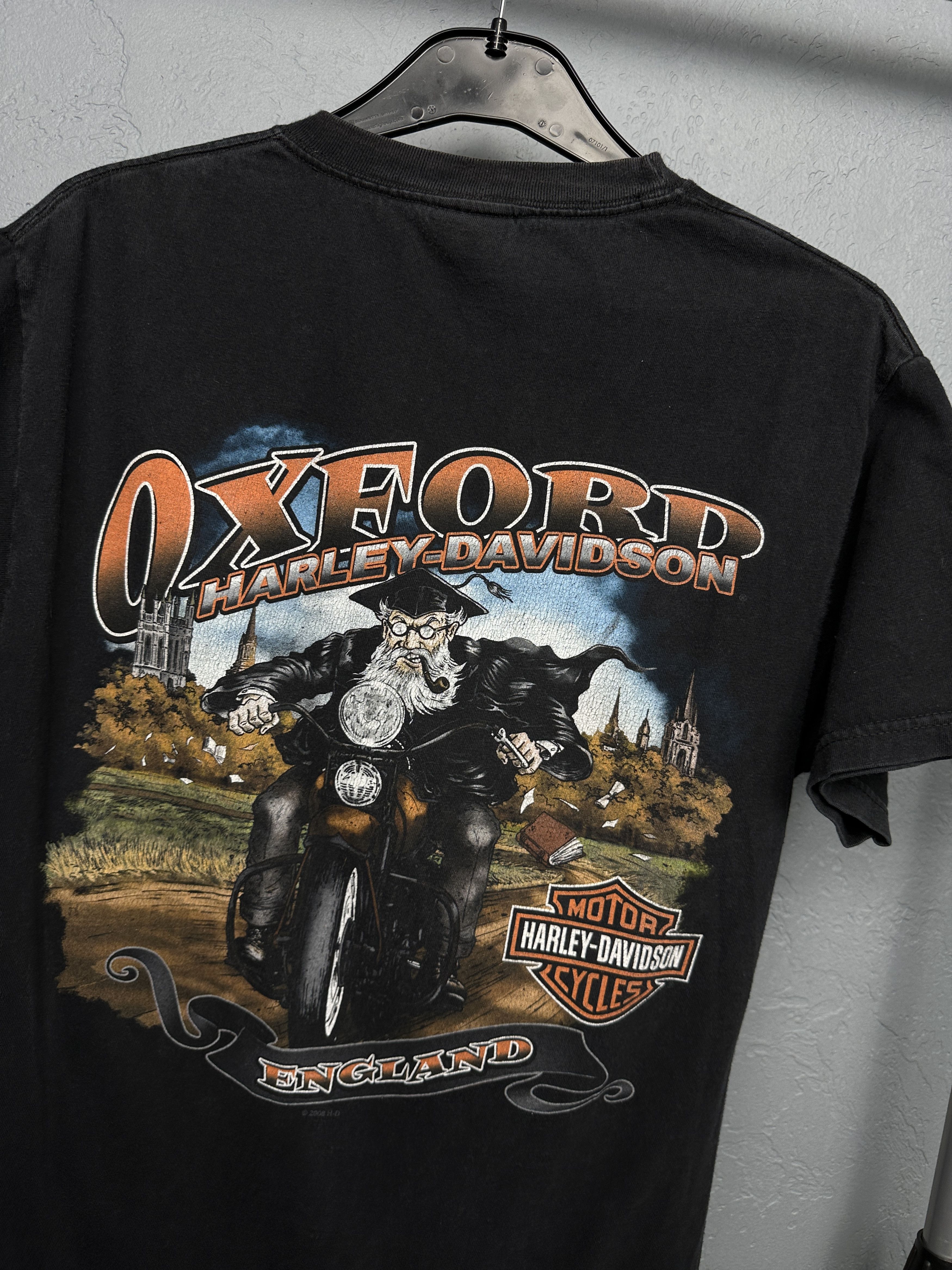 Harley Davidson Harley Davidson 2008 Oxford England Mens Crew Neck T-Shirt Size US M / EU 48-50 / 2 - 2 Thumbnail