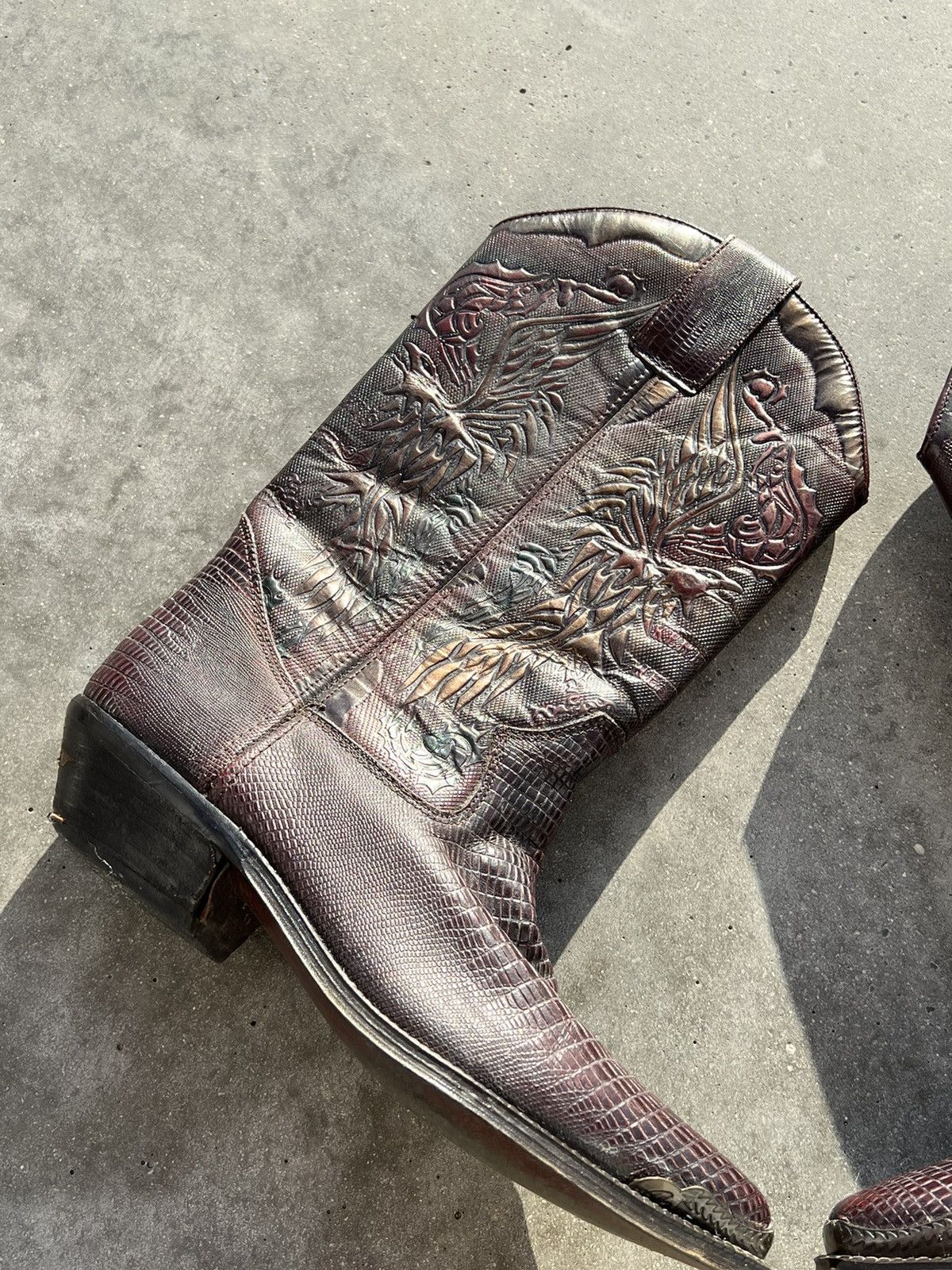 Cowboy Equipment × Japanese Brand × Vintage Vintage cowboy boots metallic Size US 8.5 / IT 38.5 - 2 Thumbnail
