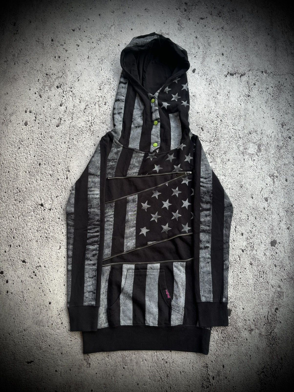 Hysteric Glamour Abey Dawa Multi star zipper ifsix lgb punk style Hoodie Size US XS / EU 42 / 0 - 1 Thumbnail