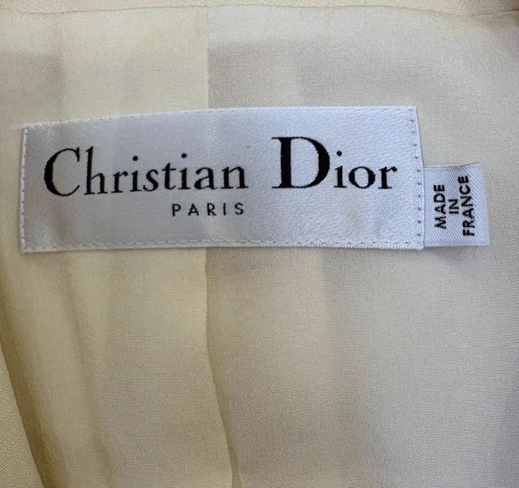 Dior Dior Christian Dior Beige Wool Blazer Jacket-2507 Size XS / US 0-2 / IT 36-38 - 7 Thumbnail