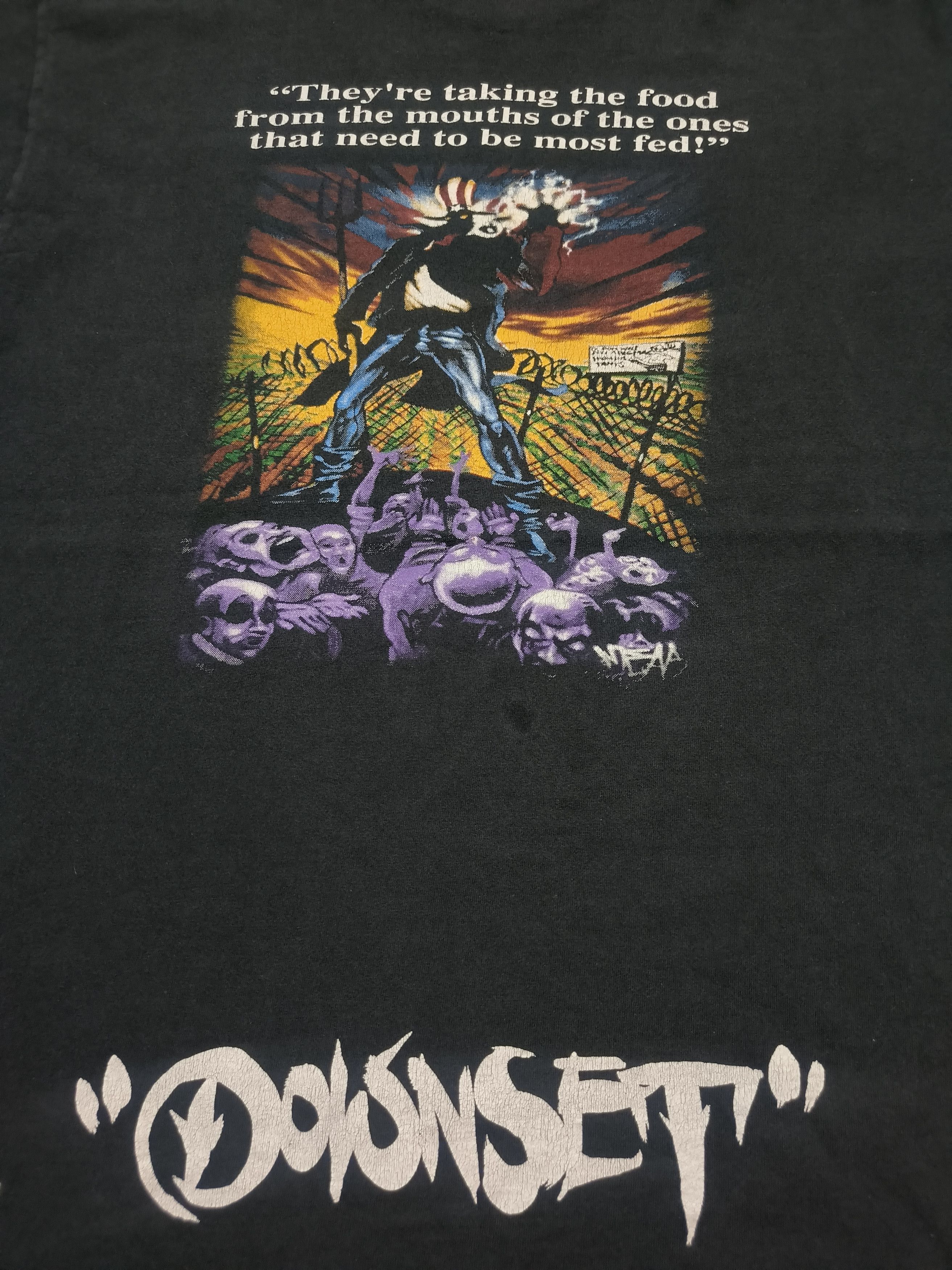 Band Tees Vintage 90s Downset "do we speak a dead language?" Shirt Size US XL / EU 56 / 4 - 5 Thumbnail