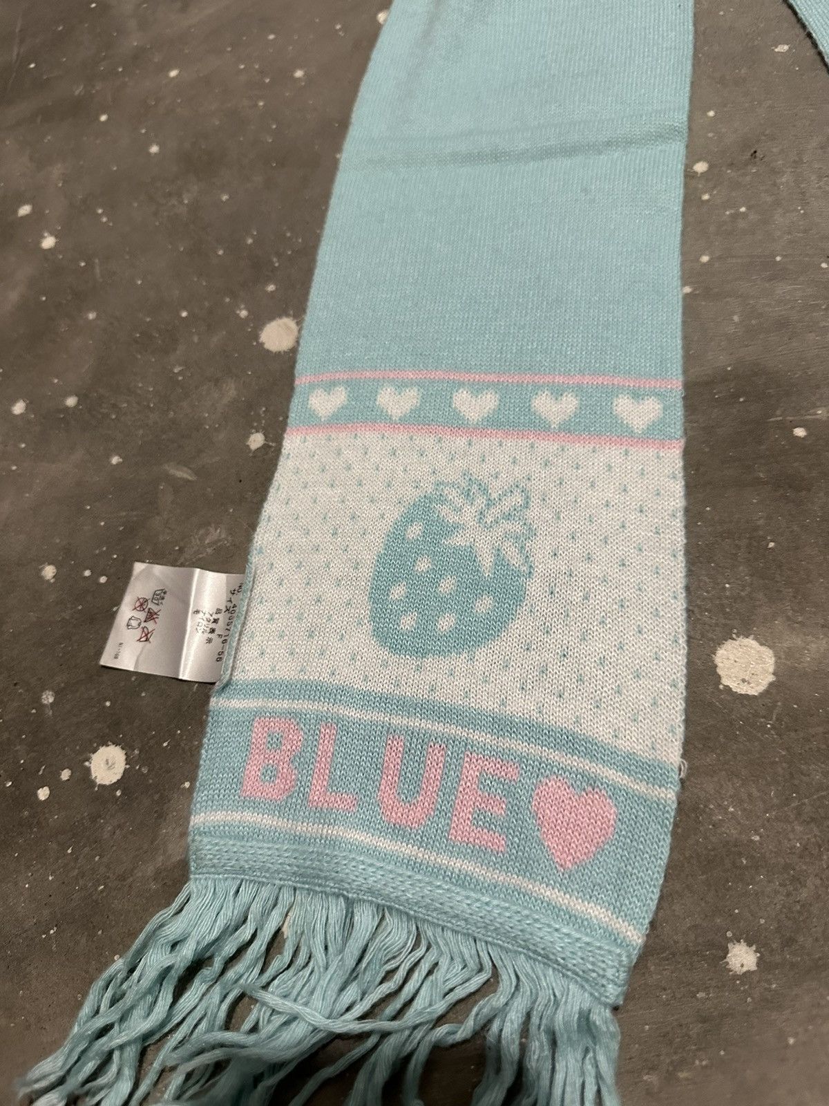 Japanese Brand Angel Blue Scarf Size ONE SIZE - 7 Thumbnail