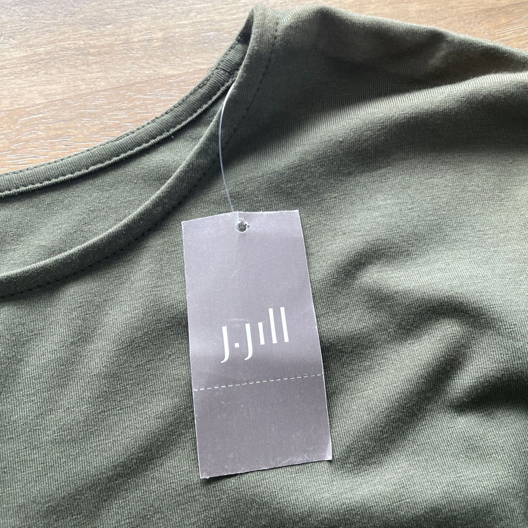 J. Jill J. Jill Luxe Supima Ballet Sleeve Tunic Womens XL Tall Cotton Modal Stretch Top Shirt Size XL / US 12-14 / IT 48-50 - 3 Thumbnail