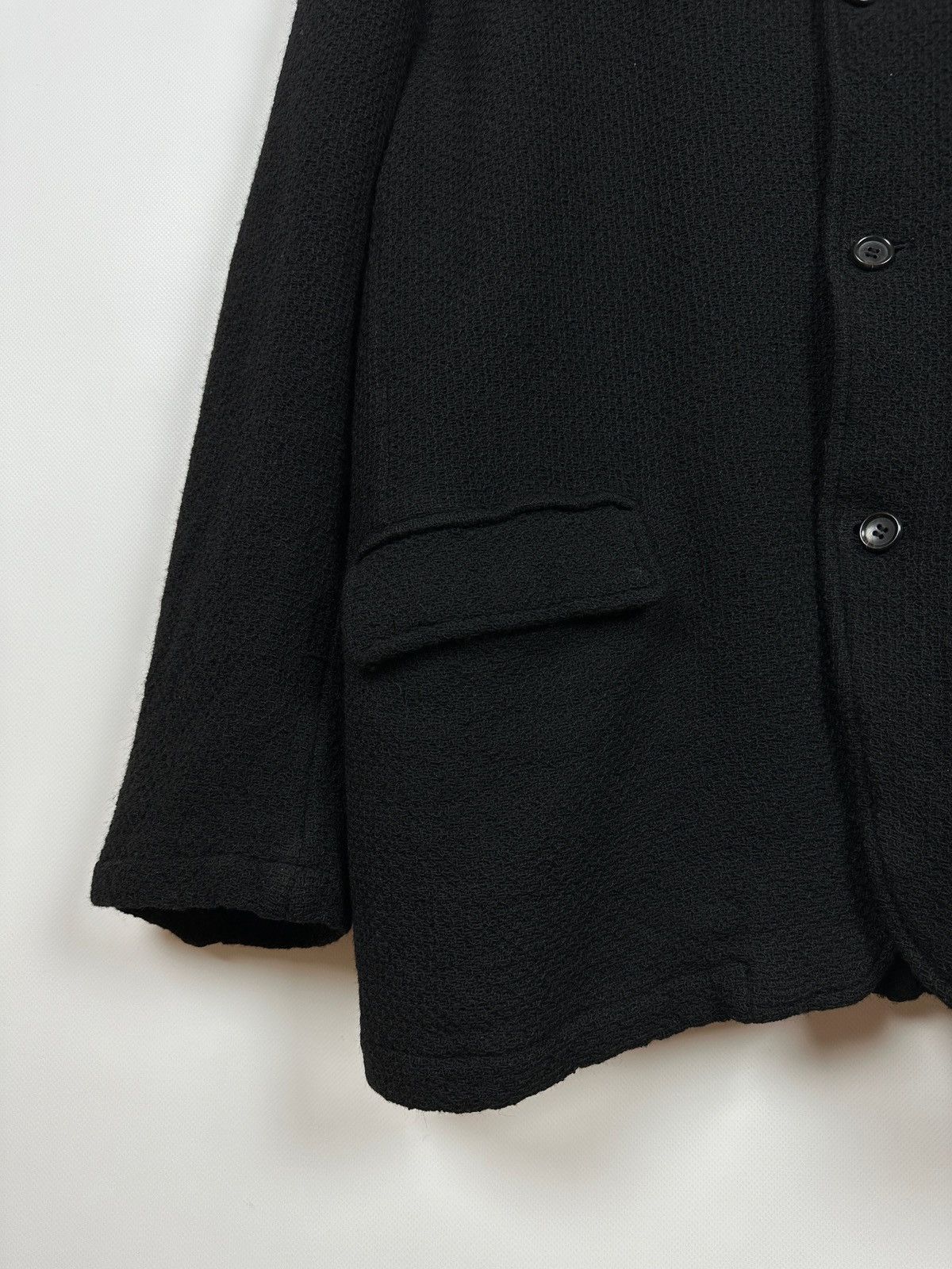 Comme des Garcons AD2002 Vintage Comme Des Garcons Homme Wool Knit Coat Jacket Size US M / EU 48-50 / 2 - 9 Thumbnail