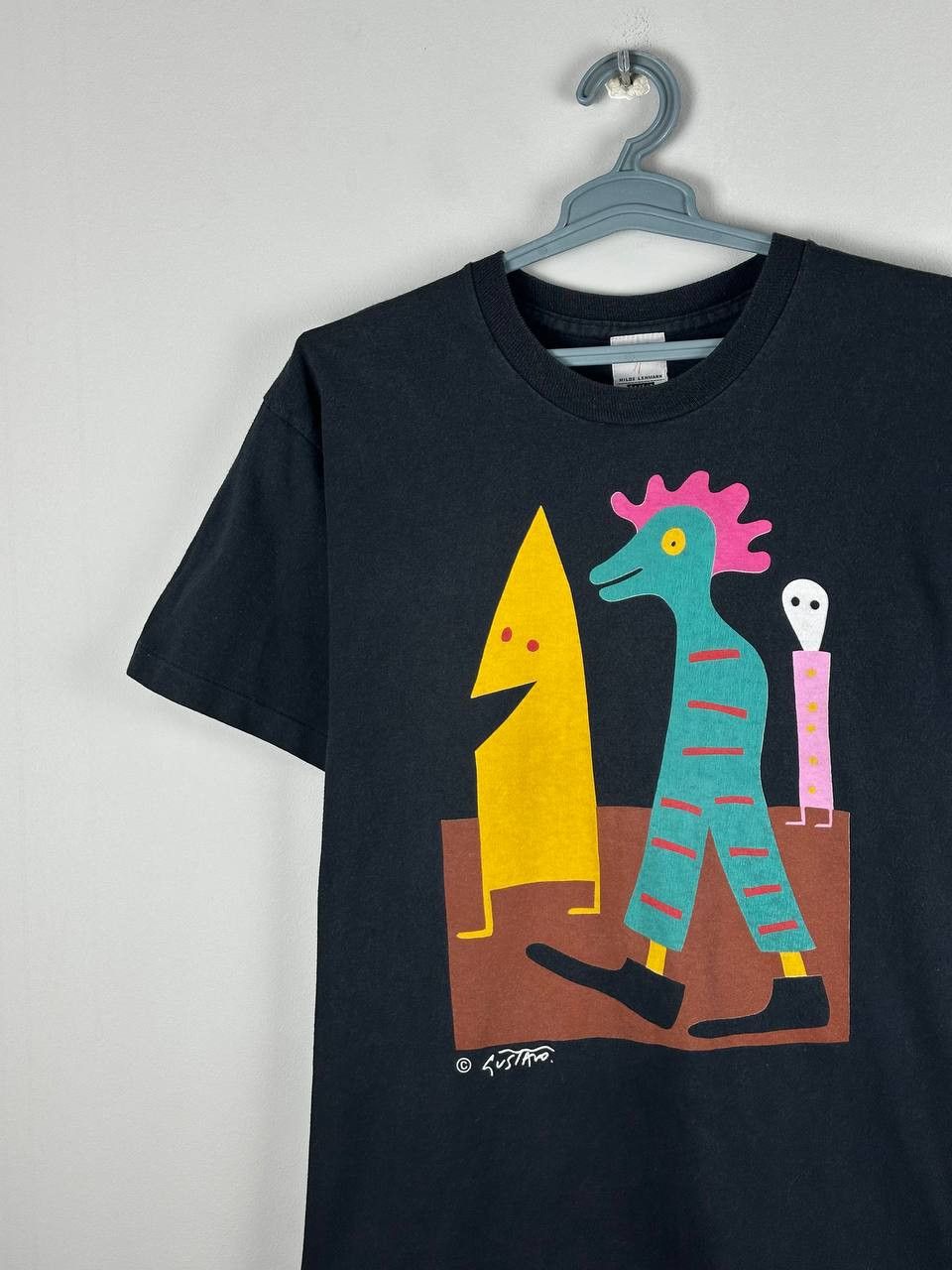 Vintage Vintage 90’s Gustavo Art Printed T Shirt Size US L / EU 52-54 / 3 - 2 Thumbnail