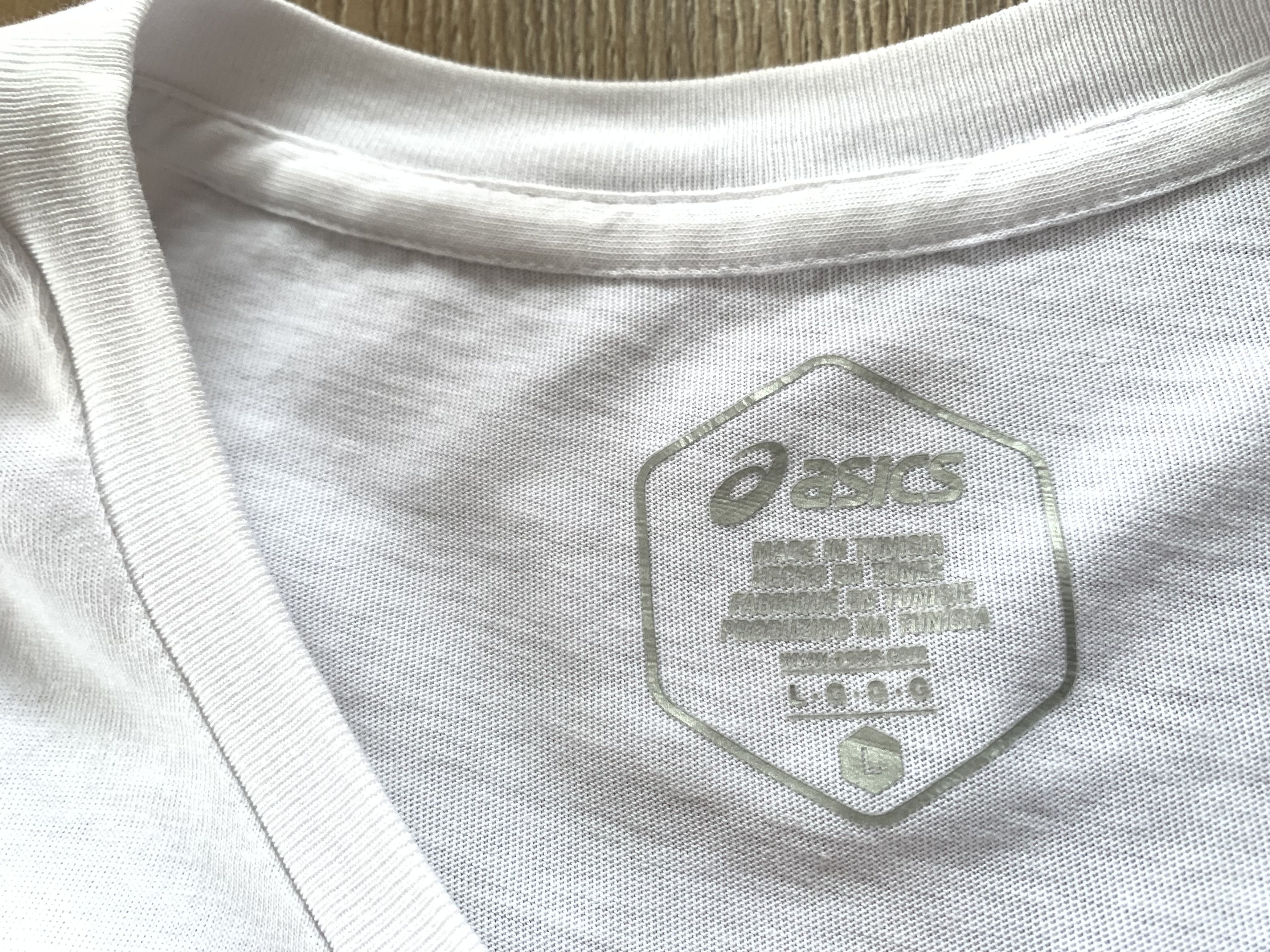 Asics Asics White Cotton Gel Nimbus Printed T Shirt Size US L / EU 52-54 / 3 - 7 Thumbnail