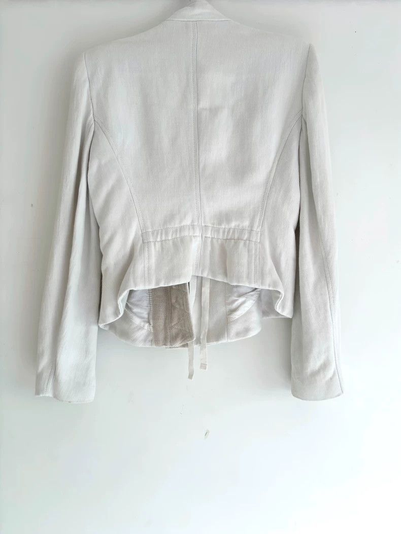 Ann Demeulemeester Ann Demeulemeeste zip tie white coat Stooges Size US L / EU 52-54 / 3 - 7 Thumbnail