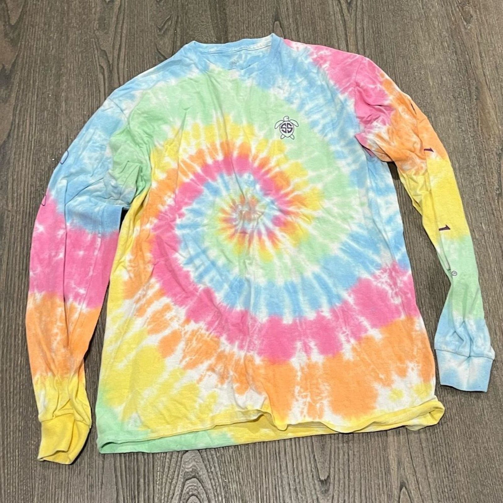 Vintage Simply Southern Bright Tie Dye Long Sleeve T-Shirt Size M Size M / US 6-8 / IT 42-44 - 1 Thumbnail