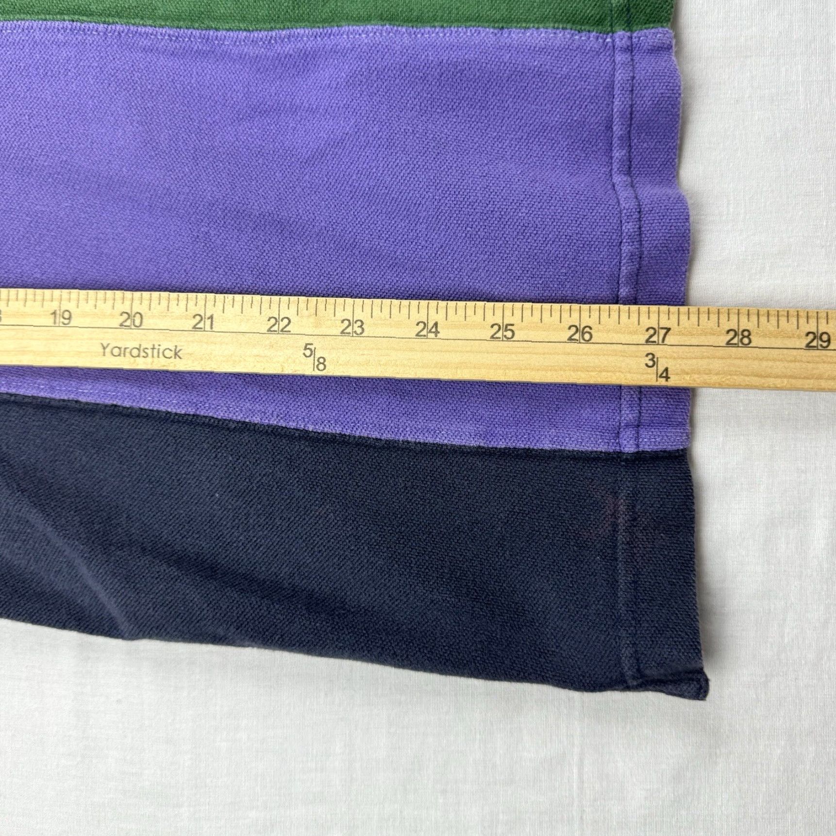 Vintage VINTAGE Duck Head Polo Shirt Mens L Purple Striped 90s Preppy Collar Short Sleeve Size US L / EU 52-54 / 3 - 5 Thumbnail