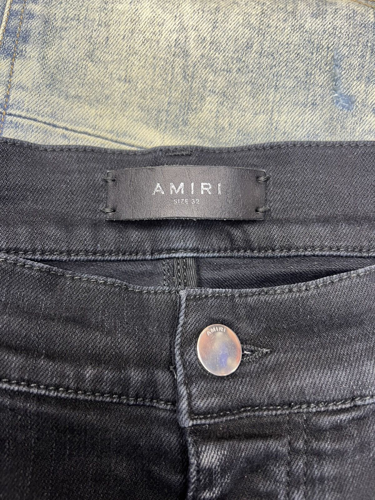 Amiri Amiri MX1 distressed Black Jeans Size US 32 / EU 48 - 11 Thumbnail