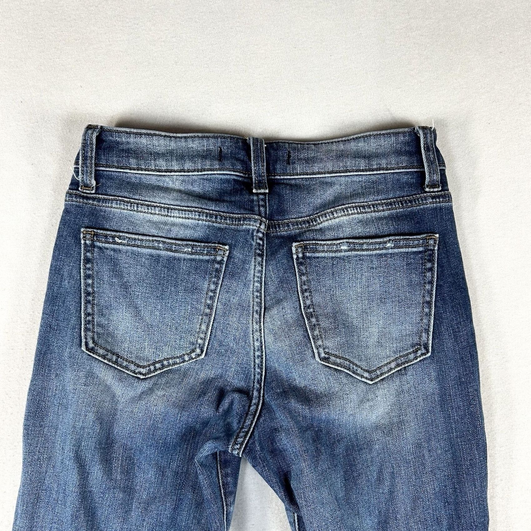 Vintage Willow Root The Everyday Jean Women 25 Blue Denim Straight Leg Casual Mid Womens 5-Pocket Design Stretch Mid Blue Jeans Size 42" / US 20 - 7 Thumbnail