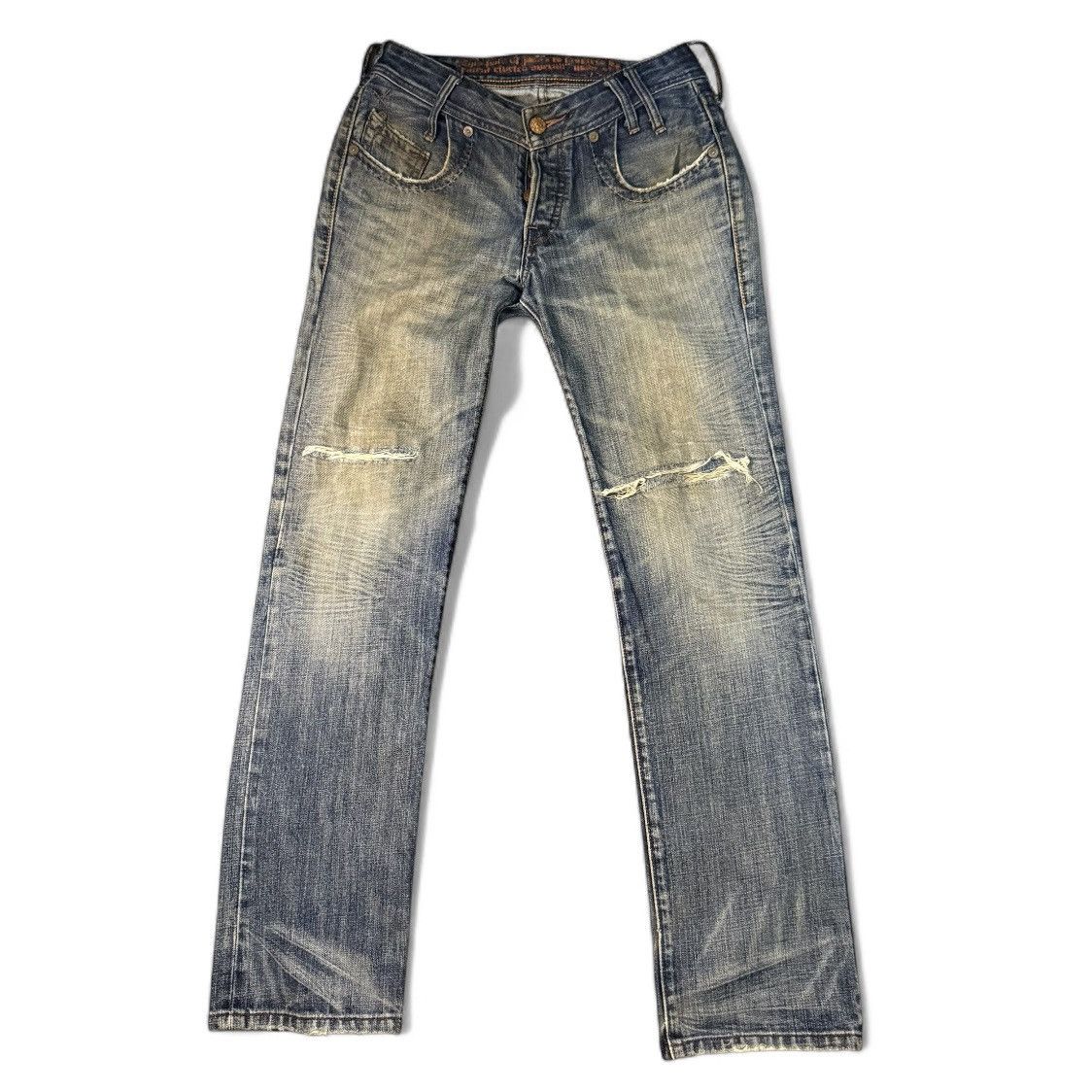 Beauty Beast Distressed Levis Cooper Thrashed Dirty Pants Size 29" - 1 Thumbnail
