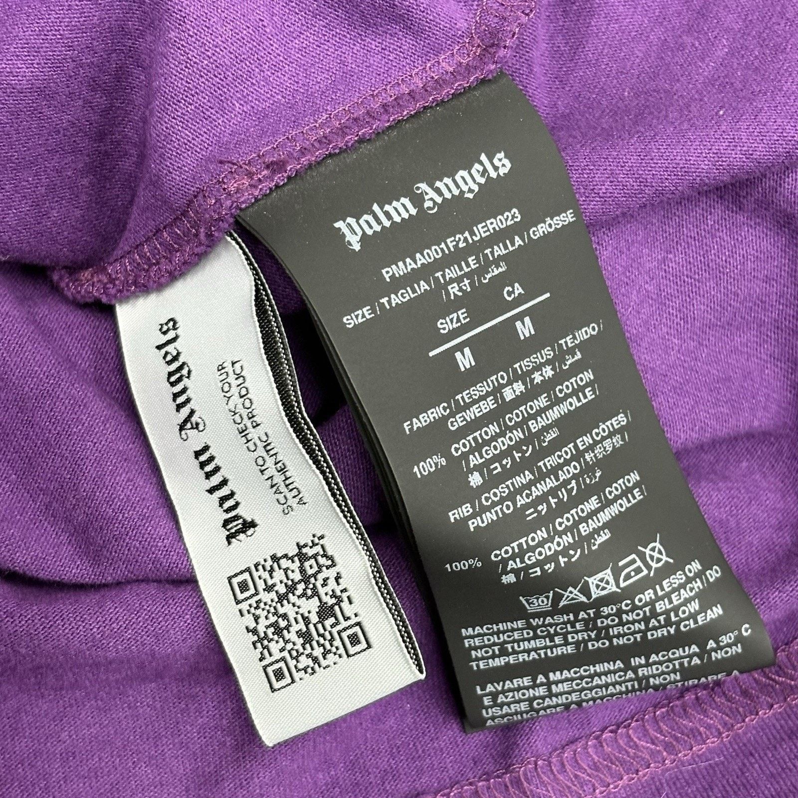 Palm Angels Palm Angels Bear Classic Tee ' Purple Brown ' | GREAT COND! Size US M / EU 48-50 / 2 - 16 Thumbnail