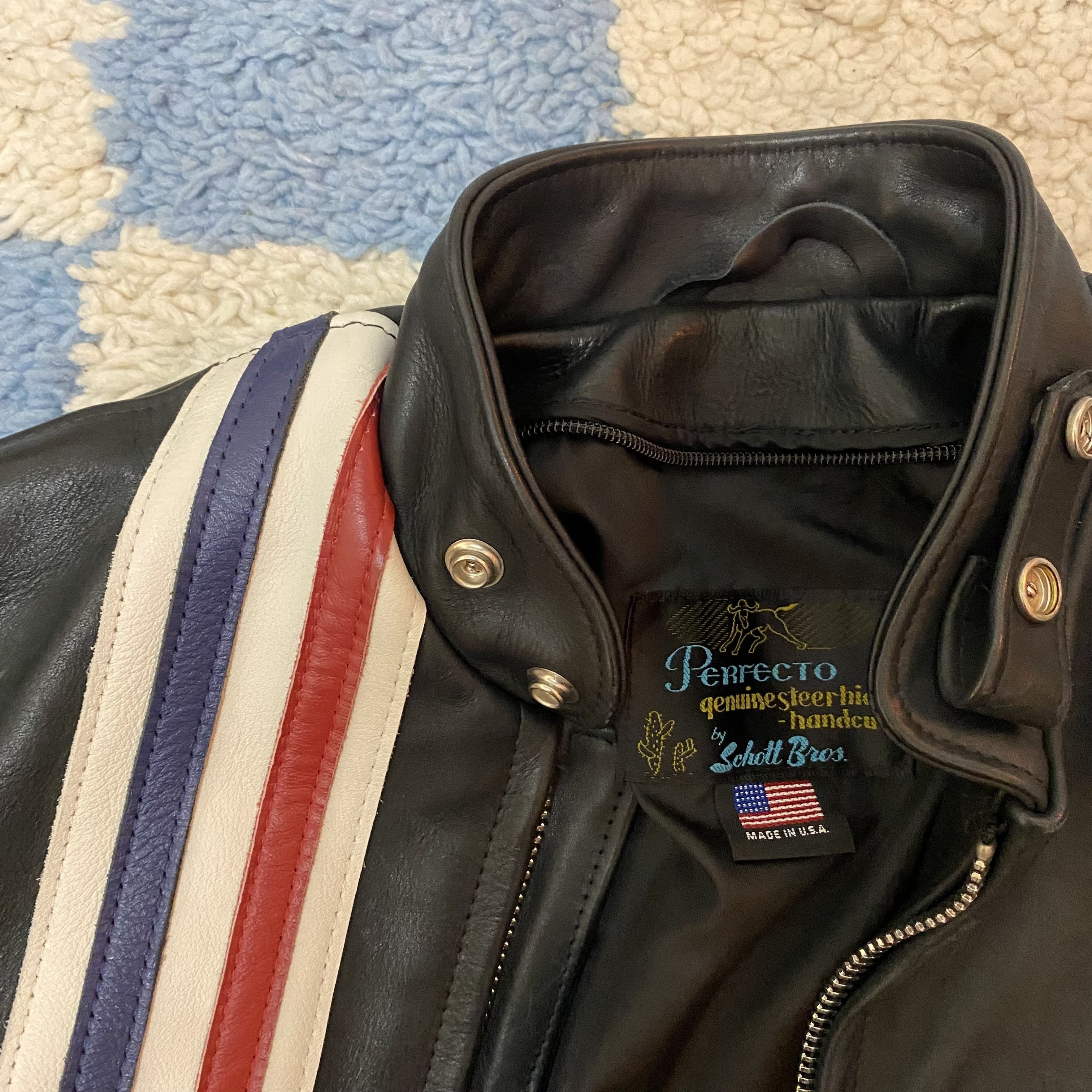 Schott Schott 'Easy Rider' Perfecto Leather Jacket Size US XS / EU 42 / 0 - 3 Thumbnail