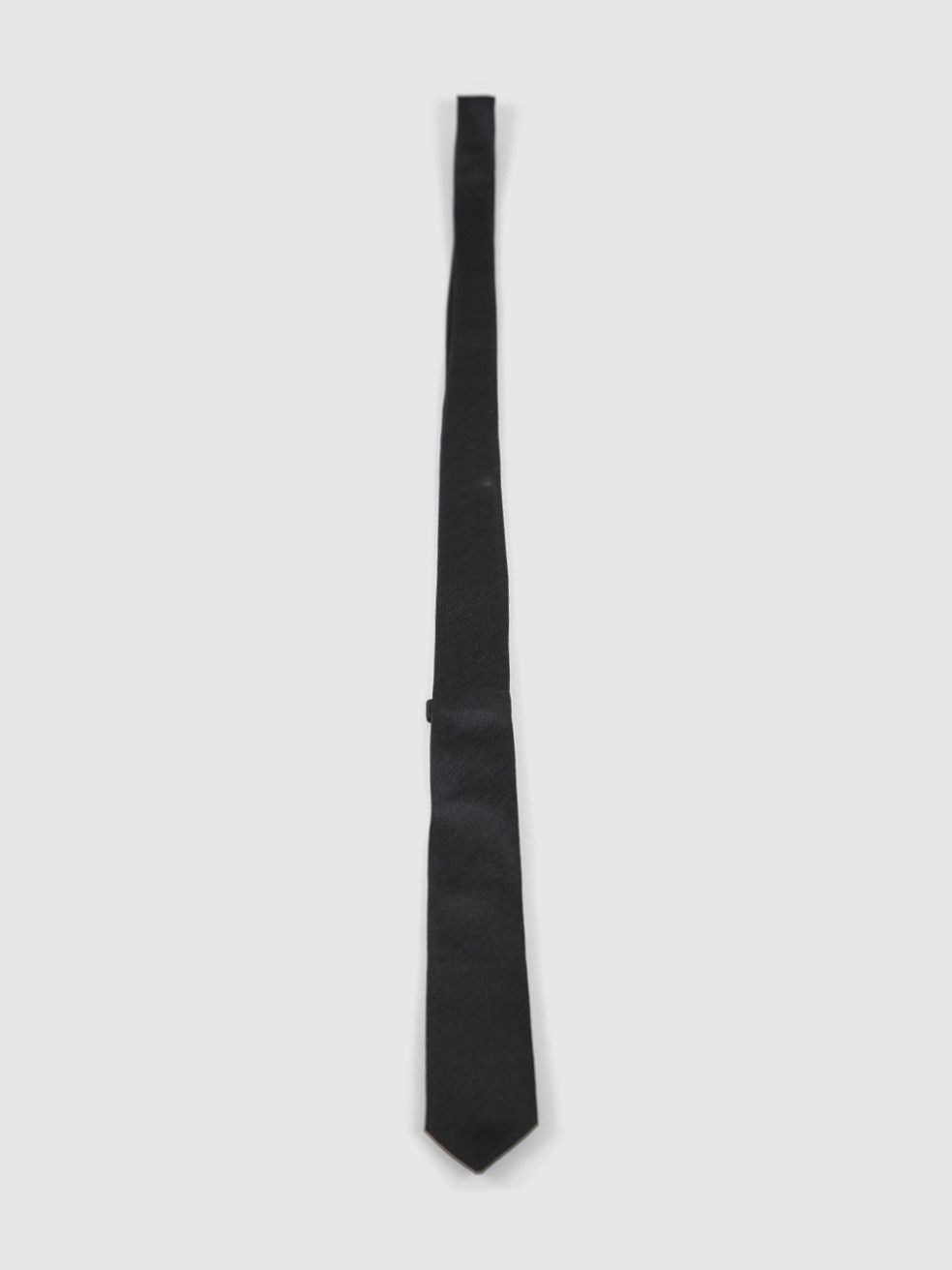 Dolce & Gabbana Black Skinny Tie Size ONE SIZE - 1 Thumbnail