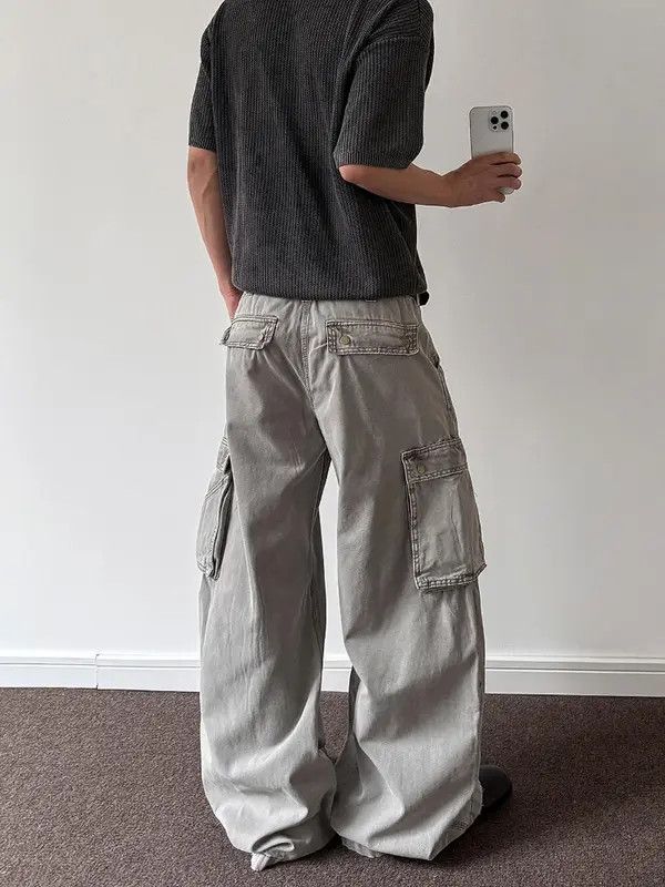 Japanese Brand VIBE Street hip-hop washed zipper micro-flare jeans Size US 32 / EU 48 - 5 Thumbnail