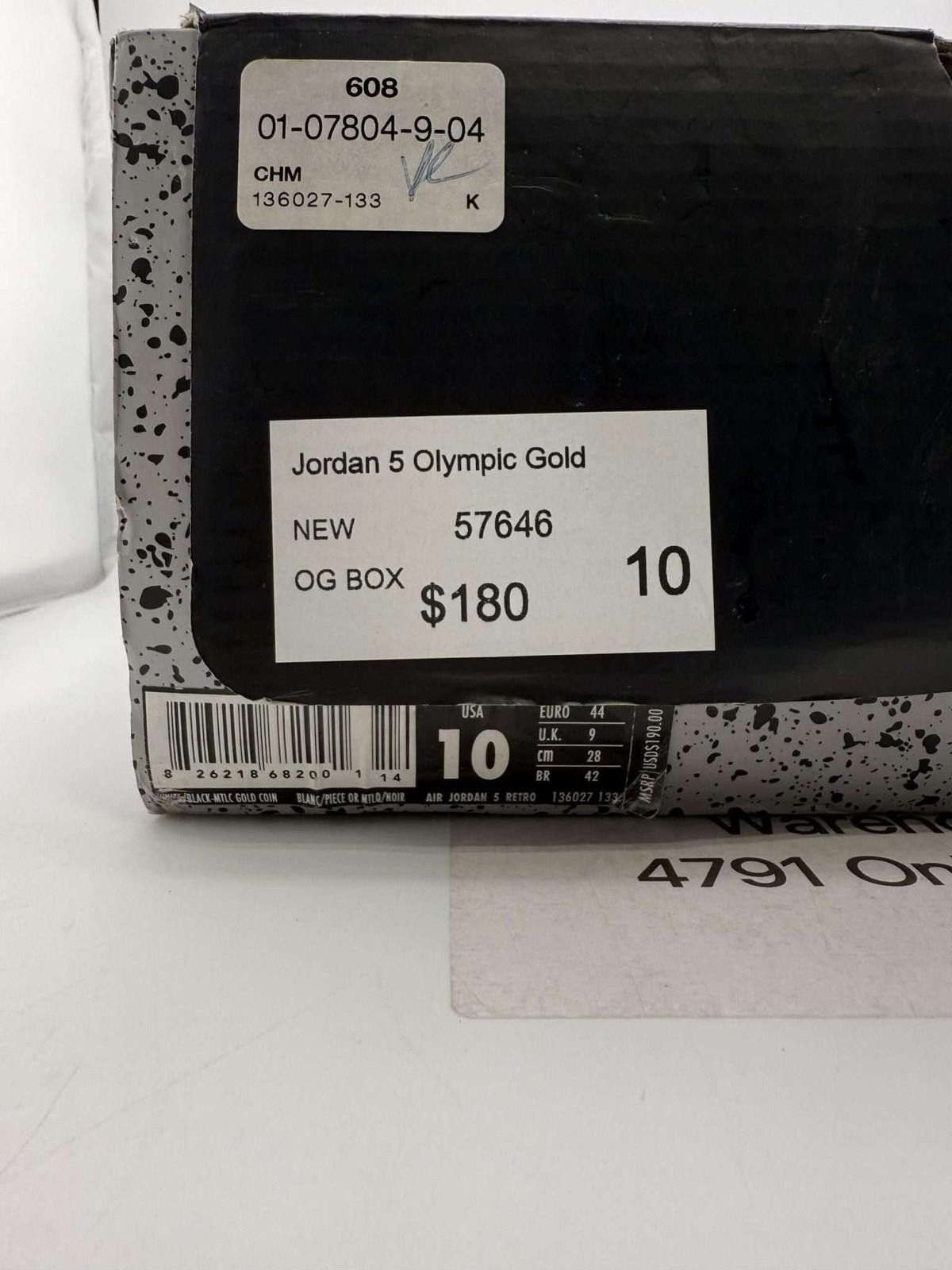 Jordan Brand Jordan 5 Olympic Gold US 10 New with Box Size US 10 / EU 43 - 7 Thumbnail