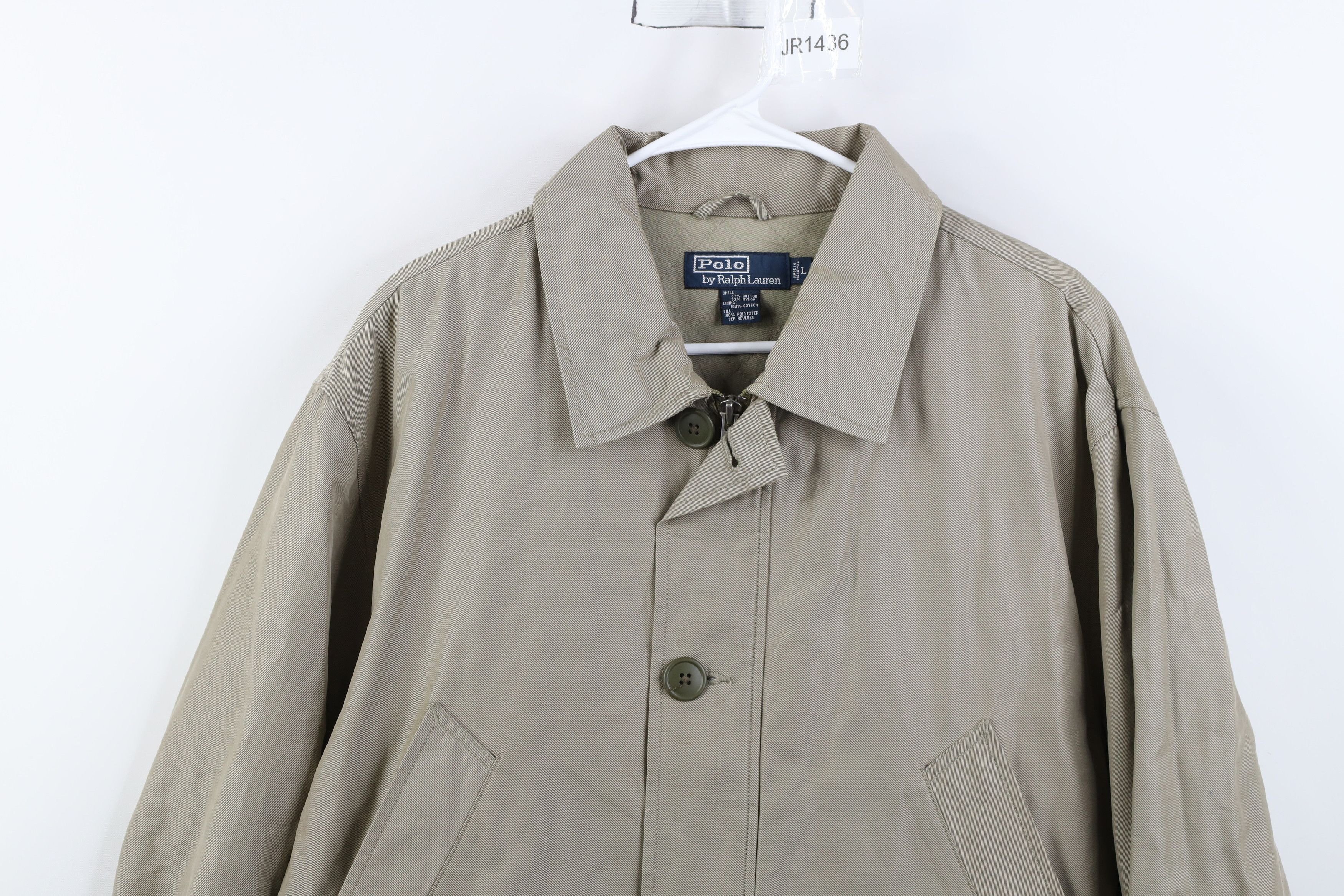 Ralph Lauren Vintage 90s Ralph Lauren Quilted Chore Barn Jacket Beige Size US L / EU 52-54 / 3 - 2 Thumbnail