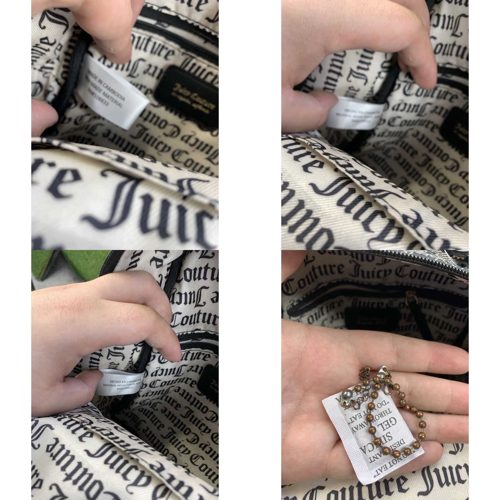 Juicy Couture Juicy Couture Gothic Status Backpack Medium Faux Leather Multicolor Zip Closure Women Size ONE SIZE - 8 Thumbnail