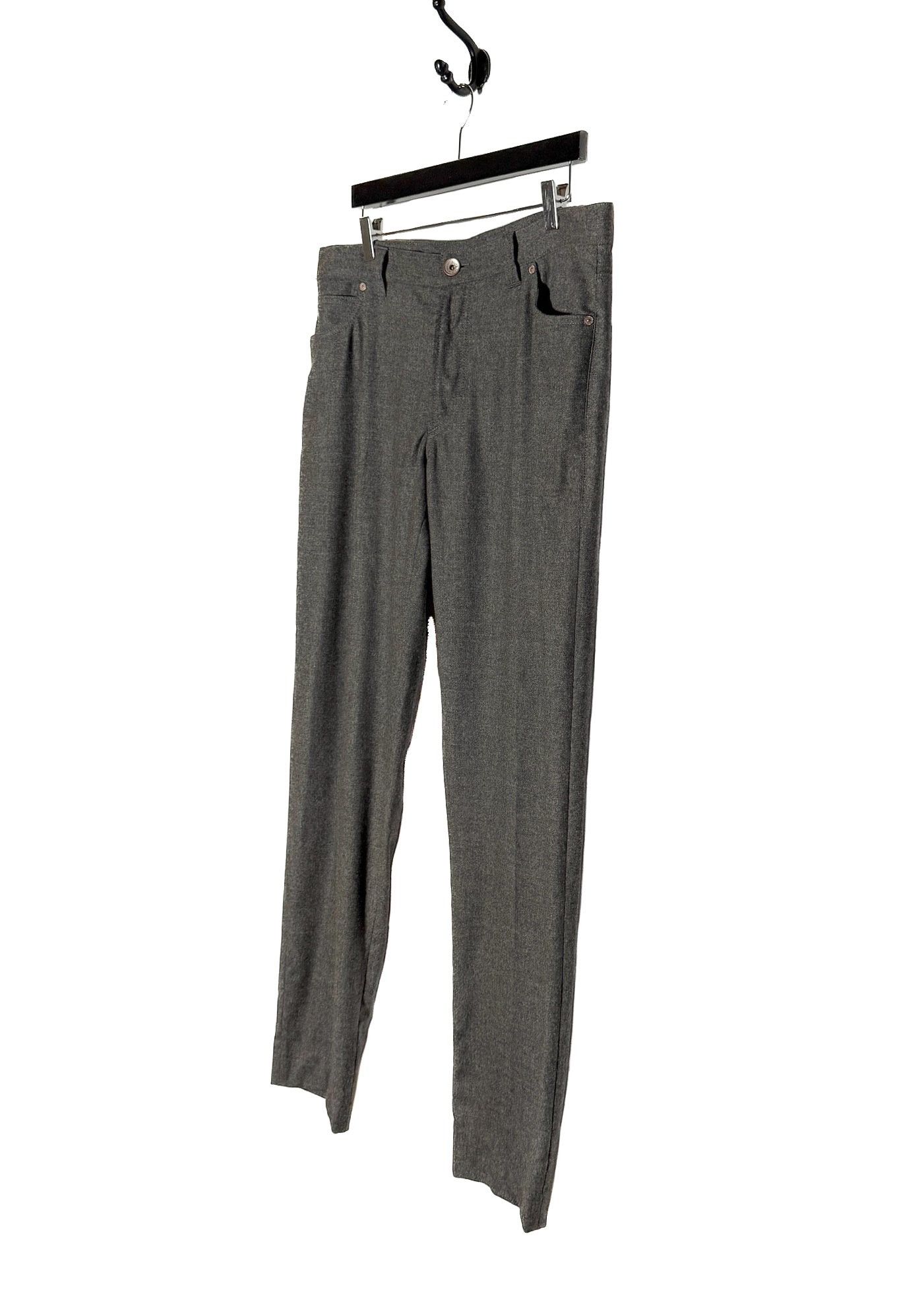 Brunello Cucinelli Brunello Cucinelli Grey Wool Flannel Pants Size US 38 / EU 54 - 2 Thumbnail
