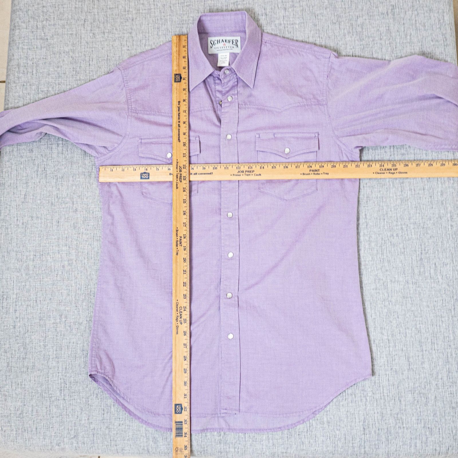 Other Schaefer Outfitter Western Pearl Snap Shirt Purple Large Size US L / EU 52-54 / 3 - 5 Thumbnail