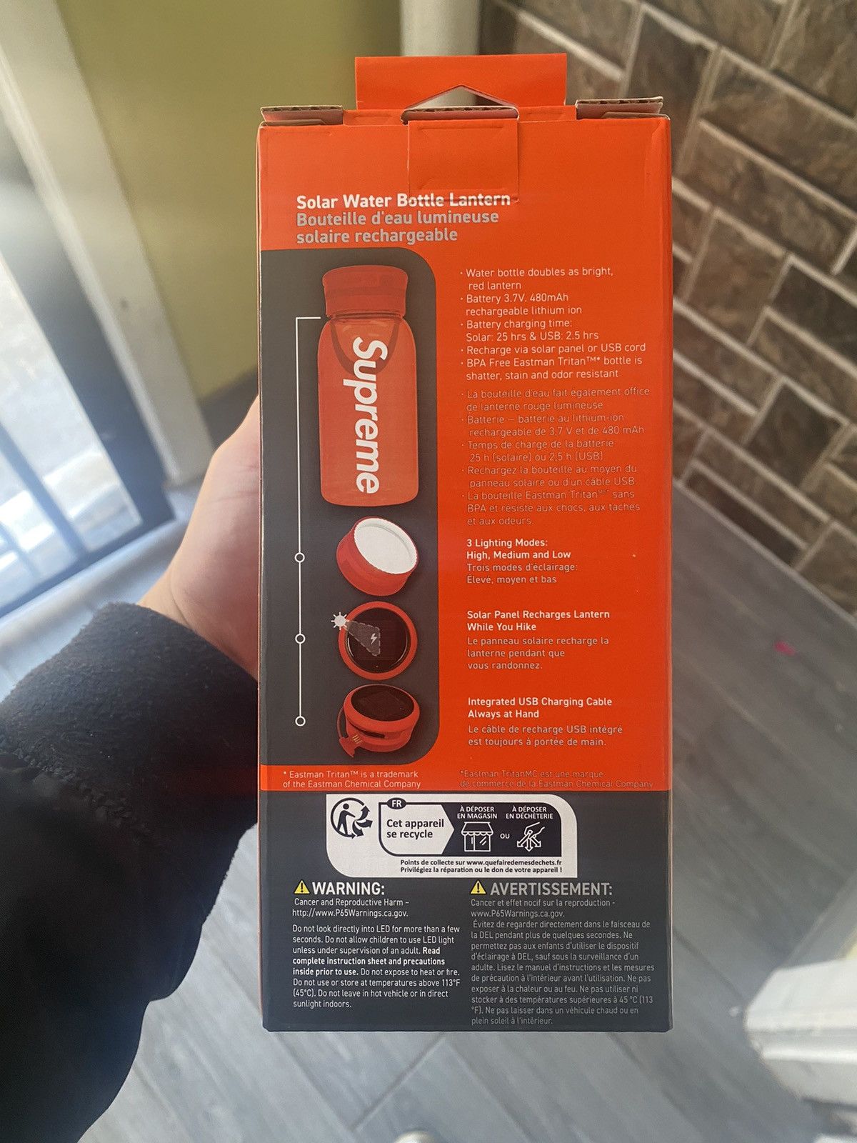 Supreme Supreme SOL Water Bottle Lantern Red Size ONE SIZE - 3 Thumbnail
