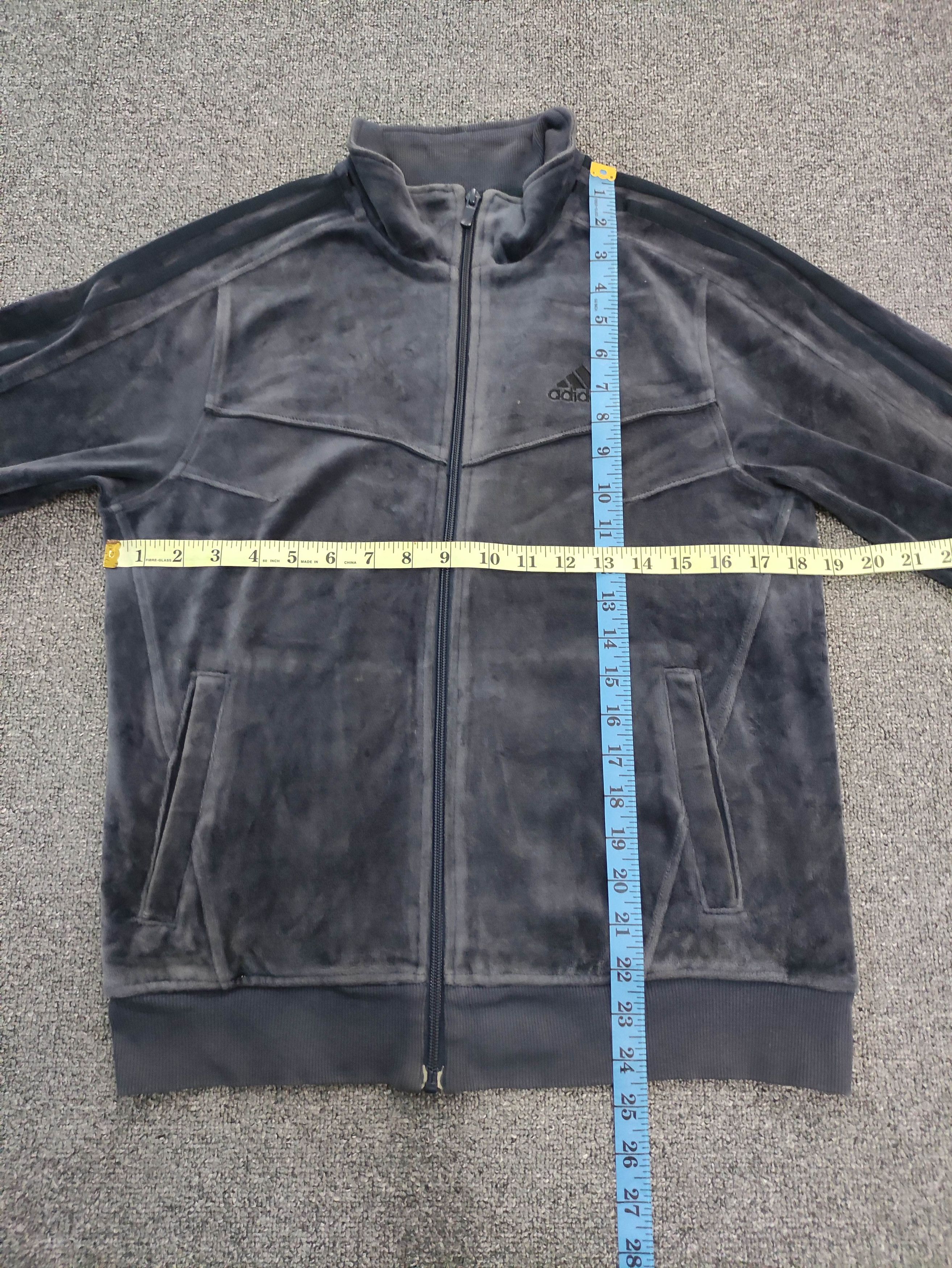 Adidas Vintage Adidas Velvet Sweater Jacket Zipper Size US S / EU 44-46 / 1 - 17 Thumbnail