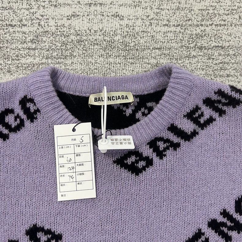 Balenciaga Balenciaga Taro purple sweater Size US S / EU 44-46 / 1 - 2 Thumbnail