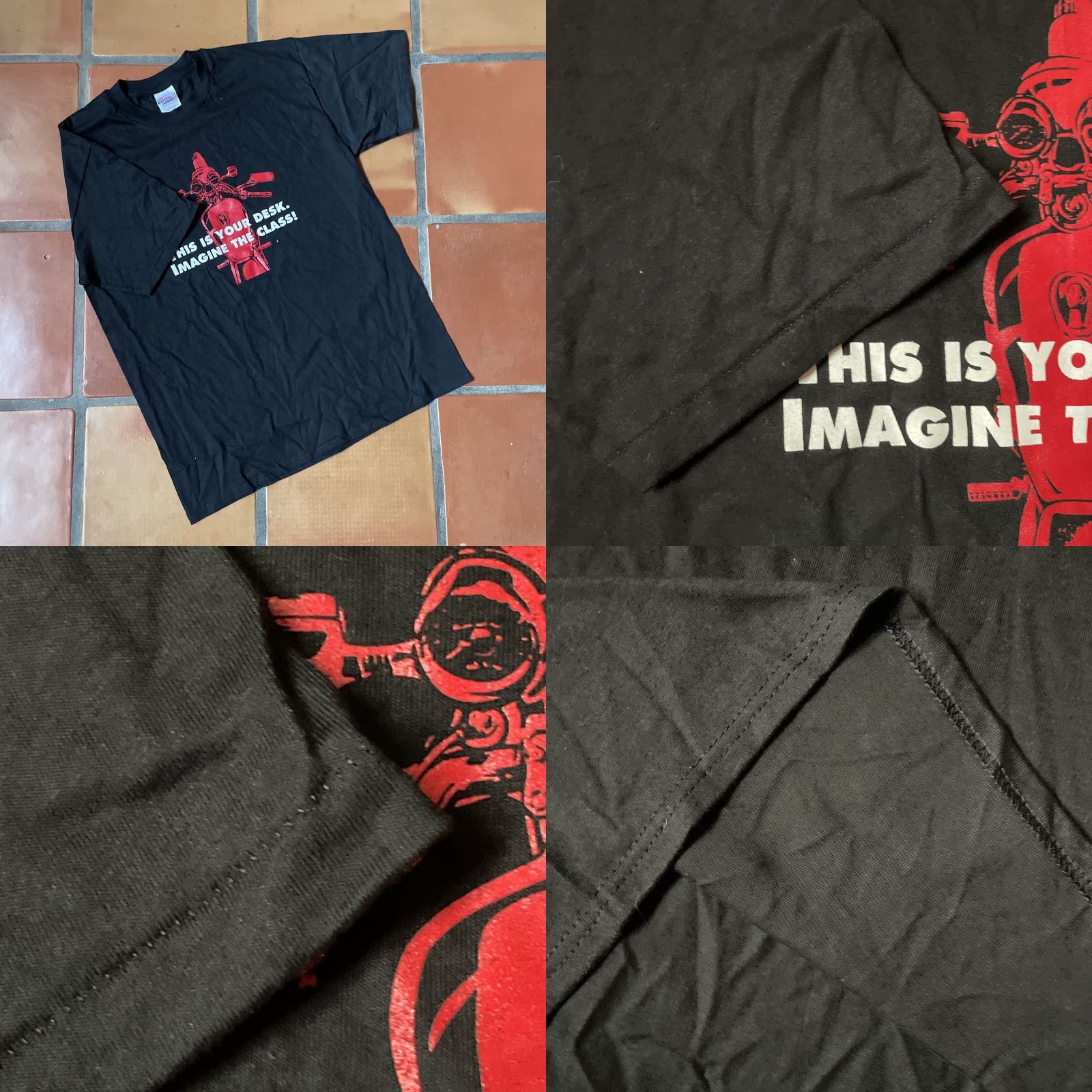 Hanes VINTAGE Hanes Beefy-T T-Shirt Mens L Black Crew Neck Short Sleeve 100% Cotton Motorcycle 90s Hipster US Made Size US L / EU 52-54 / 3 - 8 Thumbnail