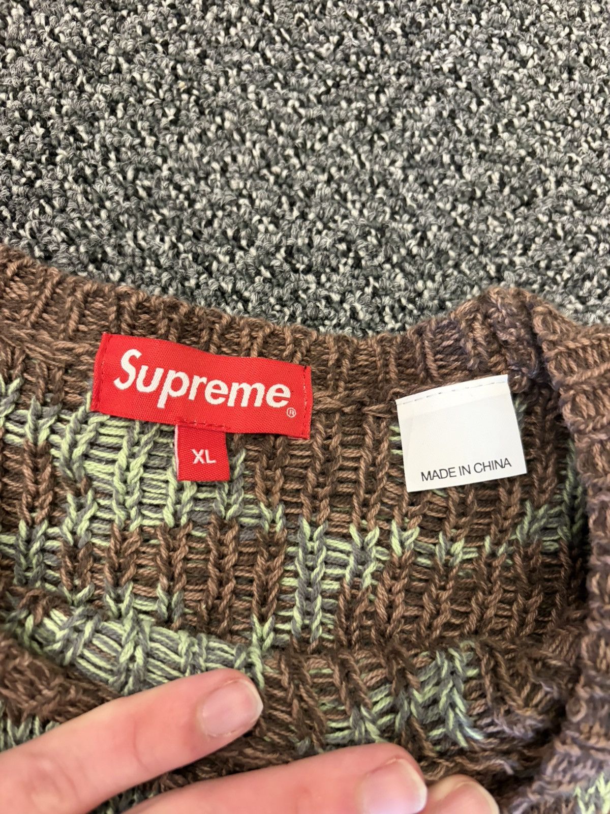 Supreme Supreme Stacked Sweater Size US XL / EU 56 / 4 - 2 Thumbnail