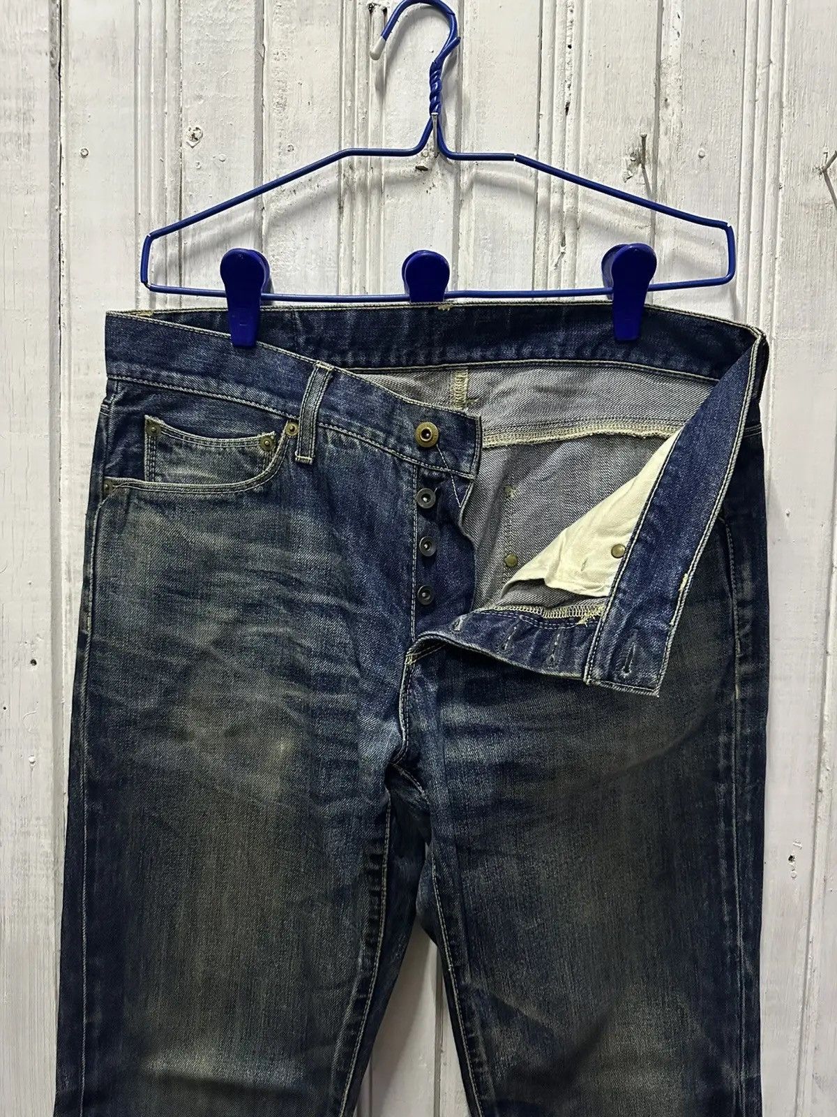 Japanese Brand Redline/Selvedge W33 L32 Vintage RIPO TRENTA ANNI Denim Pant Size US 33 - 10 Thumbnail