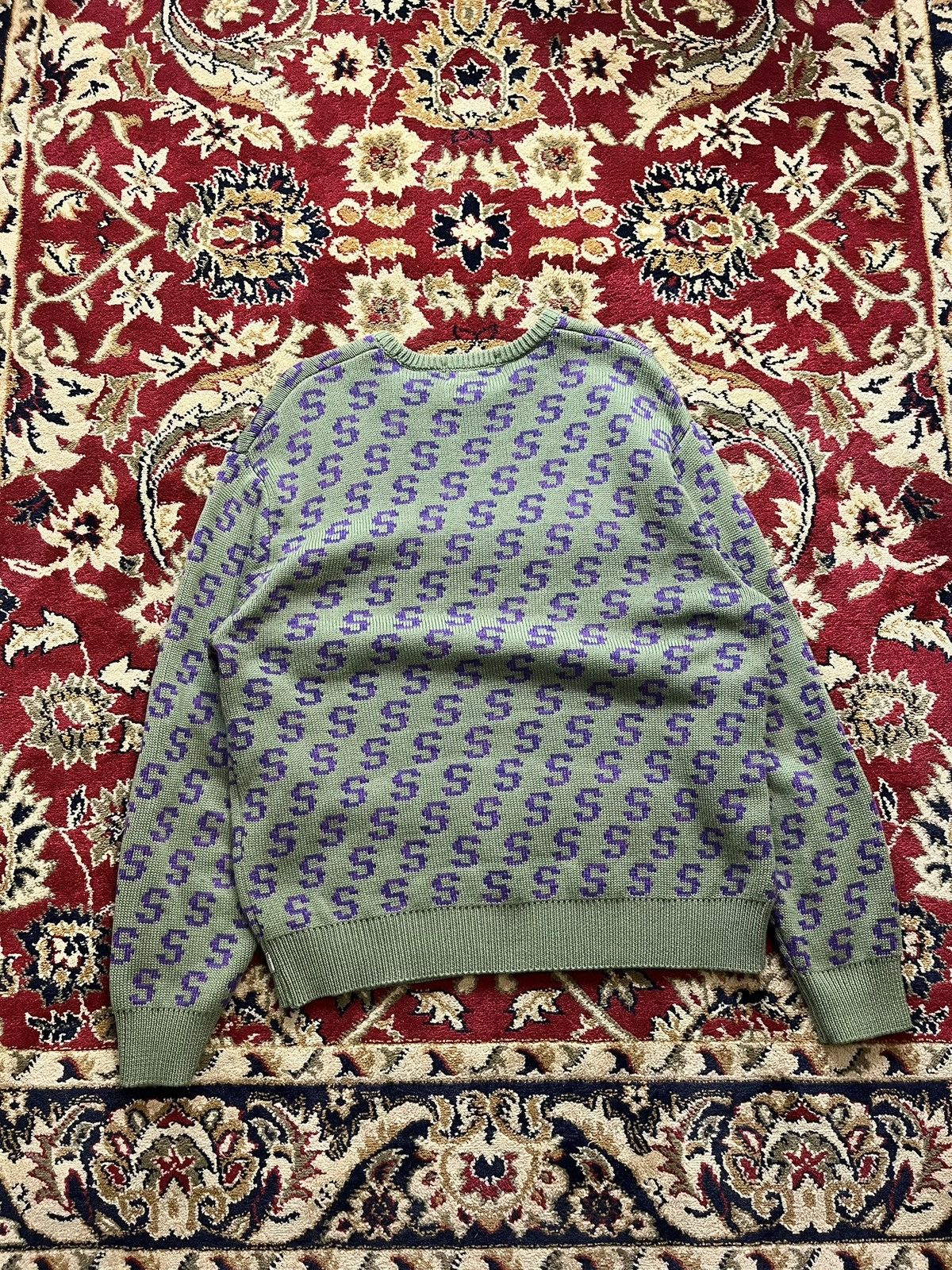 Supreme Supreme S Repeat Sweater (Olive) Size US M / EU 48-50 / 2 - 2 Thumbnail