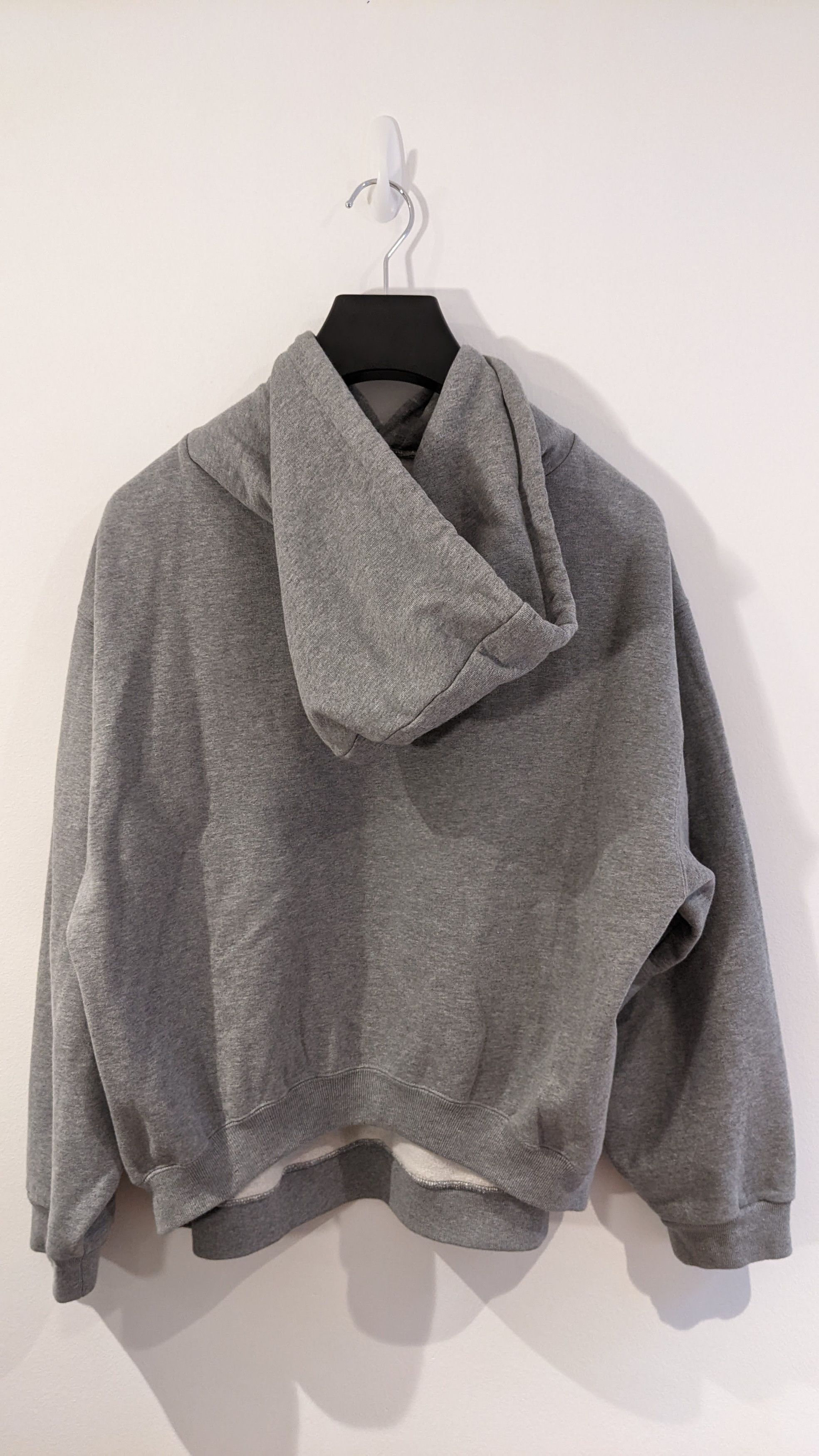 Balenciaga Balenciaga Grey Cropped Hoodie Size US XL / EU 56 / 4 - 4 Thumbnail