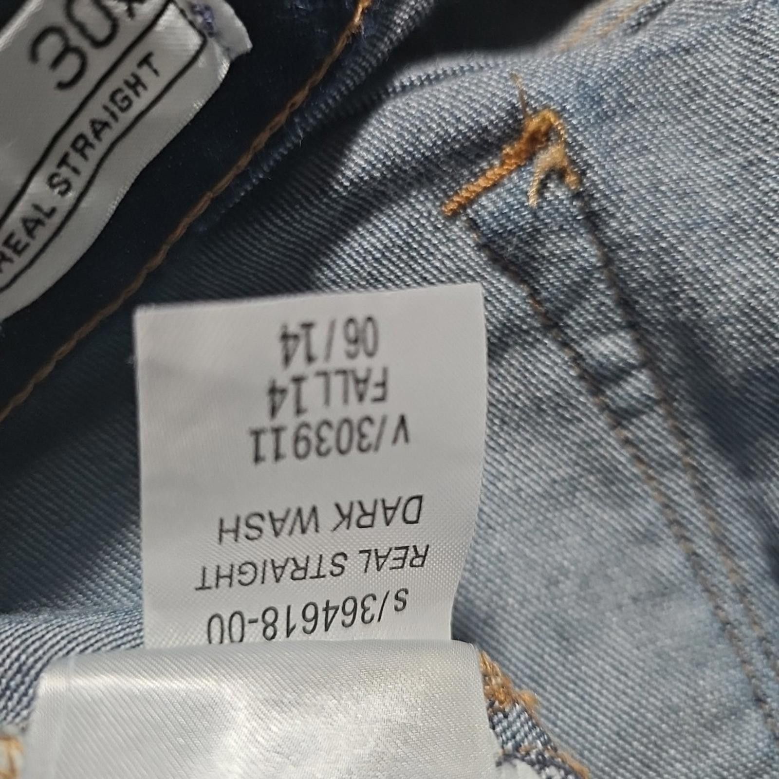 Gap GAP 1969 30XL Real Straight Jeans 32x34 Size 30" / US 8 / IT 44 - 4 Thumbnail