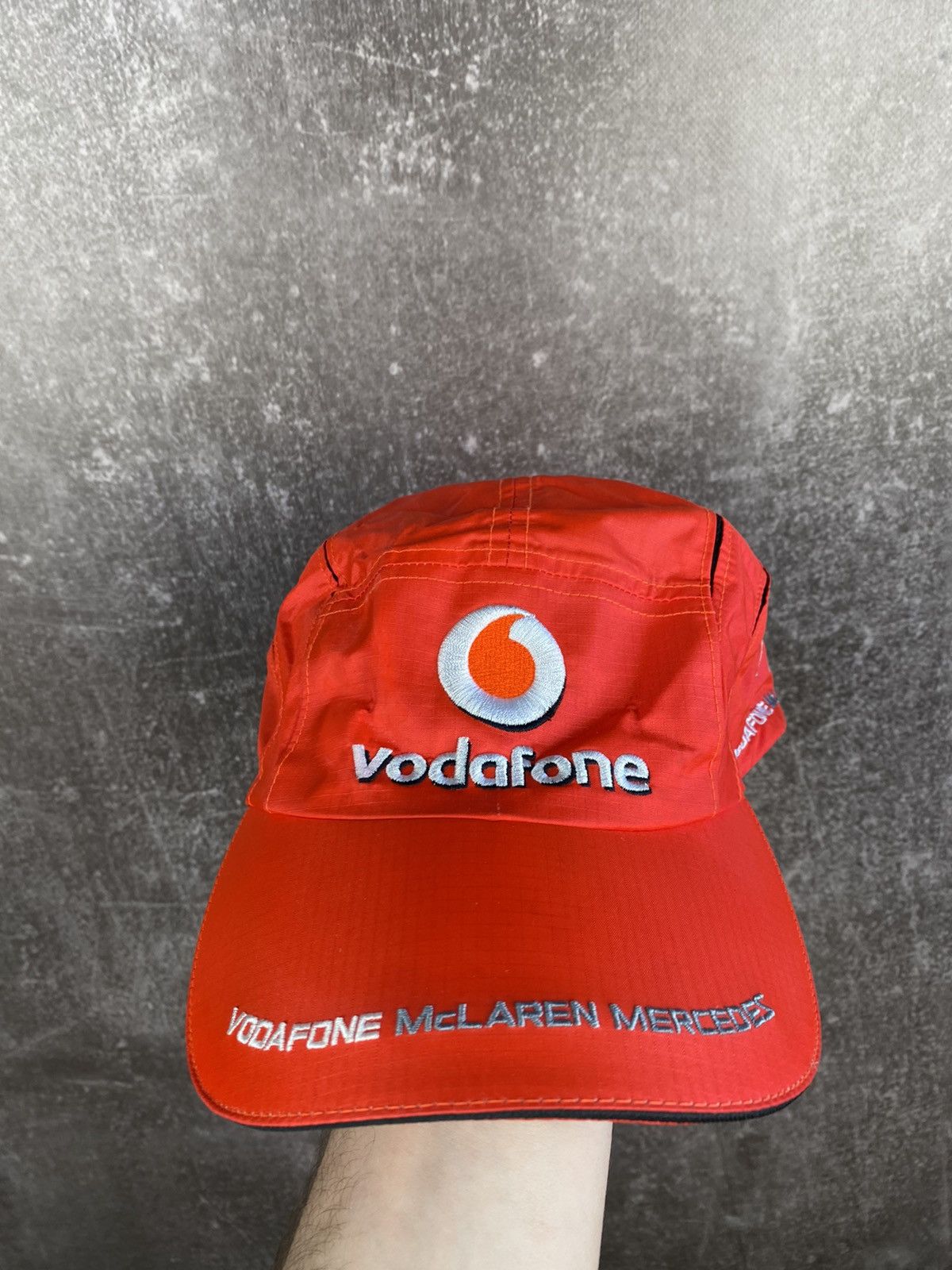 Formula 1 × Vintage Vintage Vodafone McLaren Mercedes Hamiltonz Nylon Cap Hat Size ONE SIZE - 1 Thumbnail