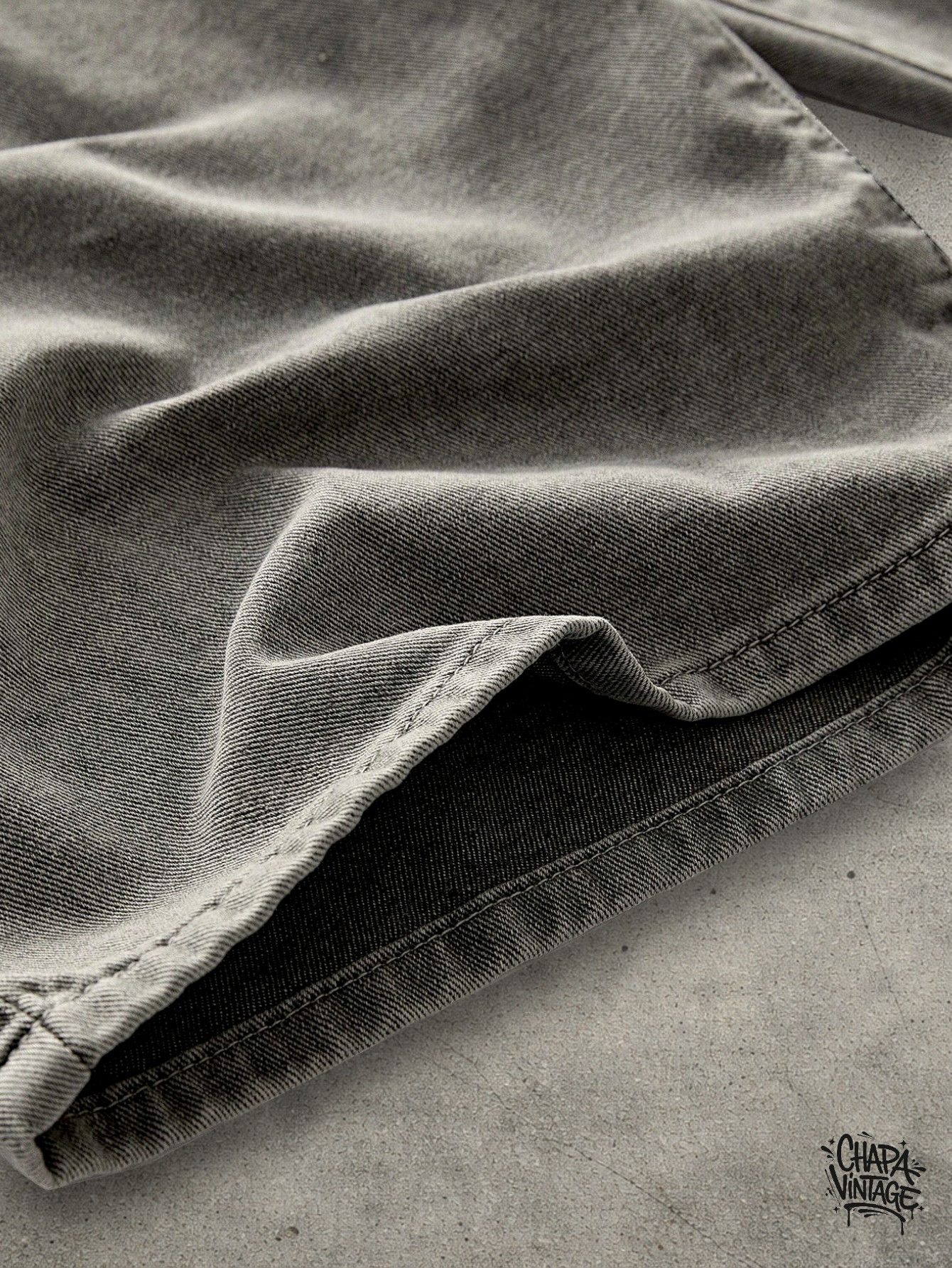 Vintage Washed gray shorts Size US 32 / EU 48 - 3 Thumbnail